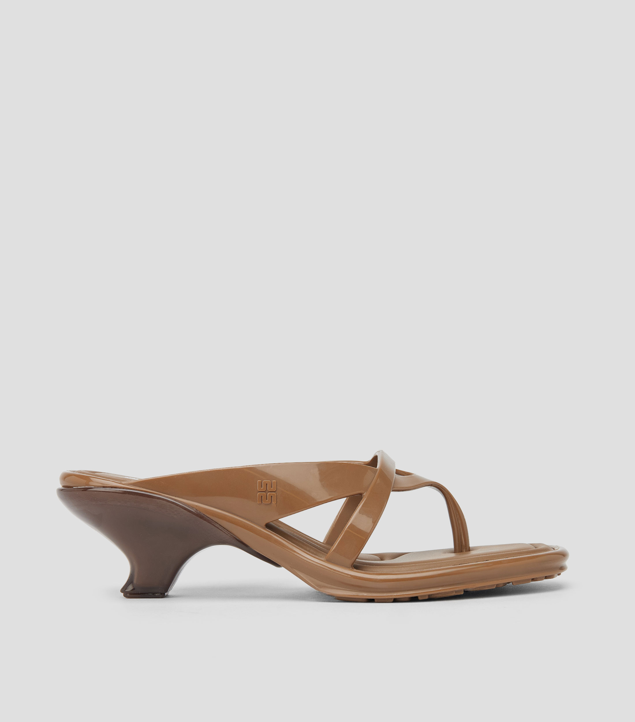 Zapatillas con tacón bajo cuadrado Mujer