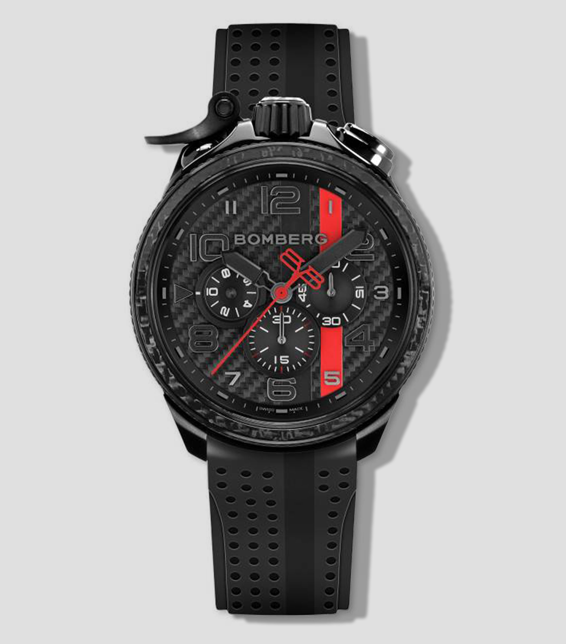 Reloj para Hombre Racing Carbon deportivo negro