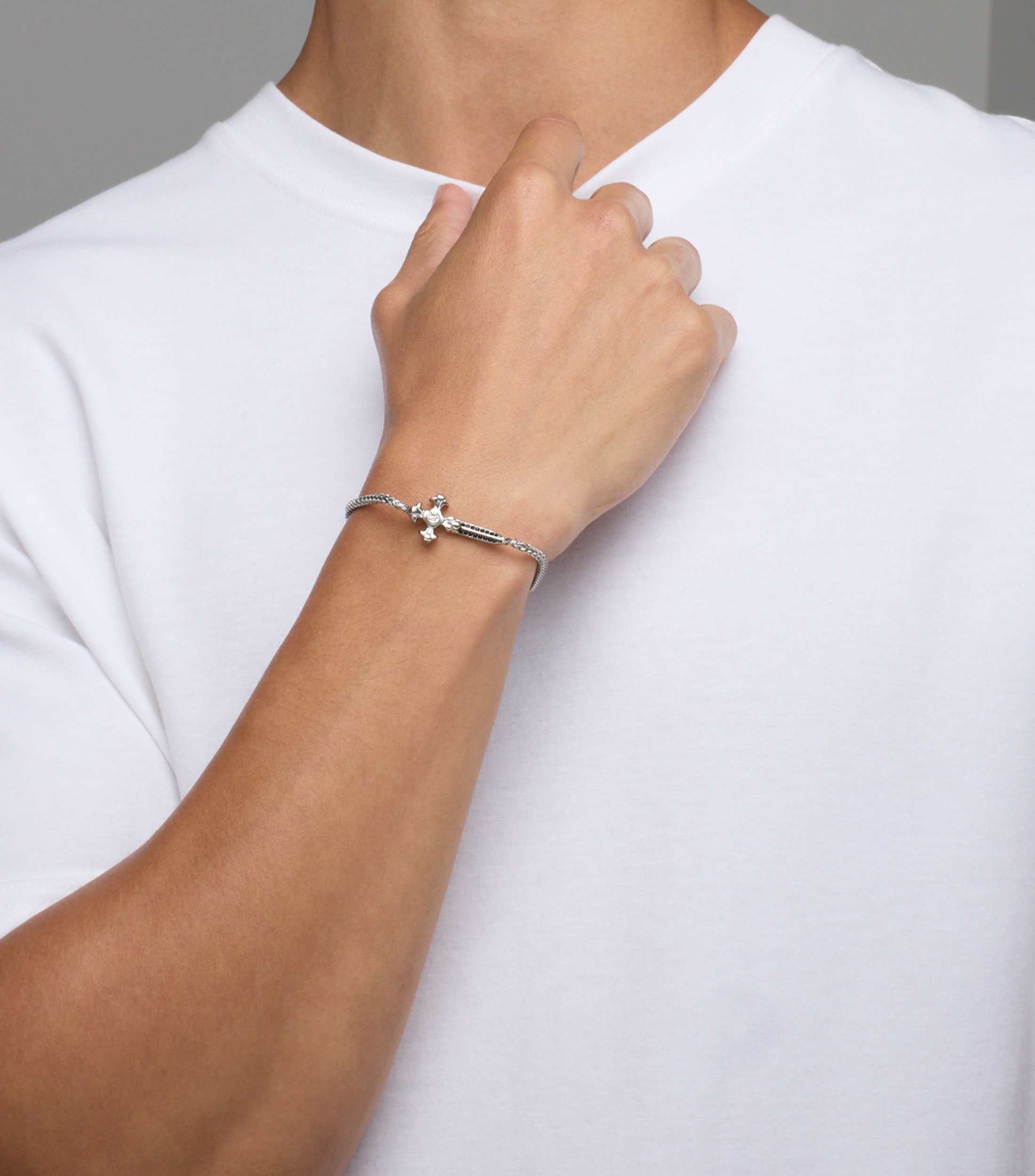 Brazalete con circonia Rebel Knight Hombre