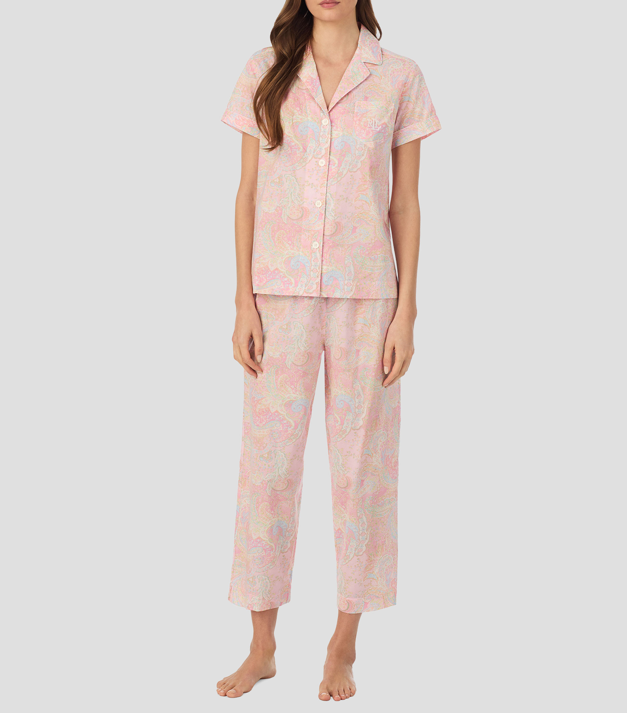 Conjunto de pijama Lauren de manga corta y pantalón corto Mujer