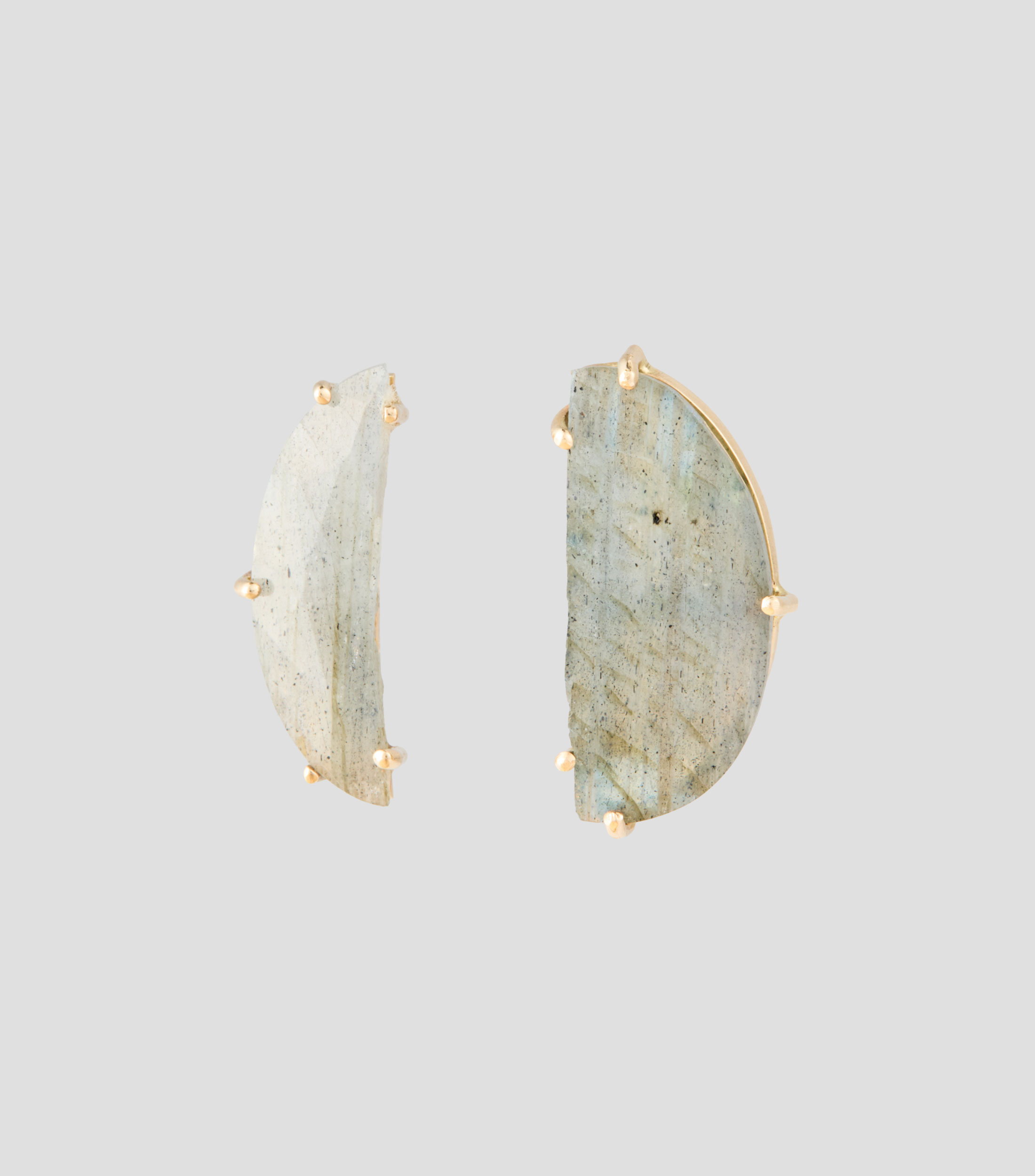 Arete Unique Gems labradorita en oro de 14 kilates Mujer