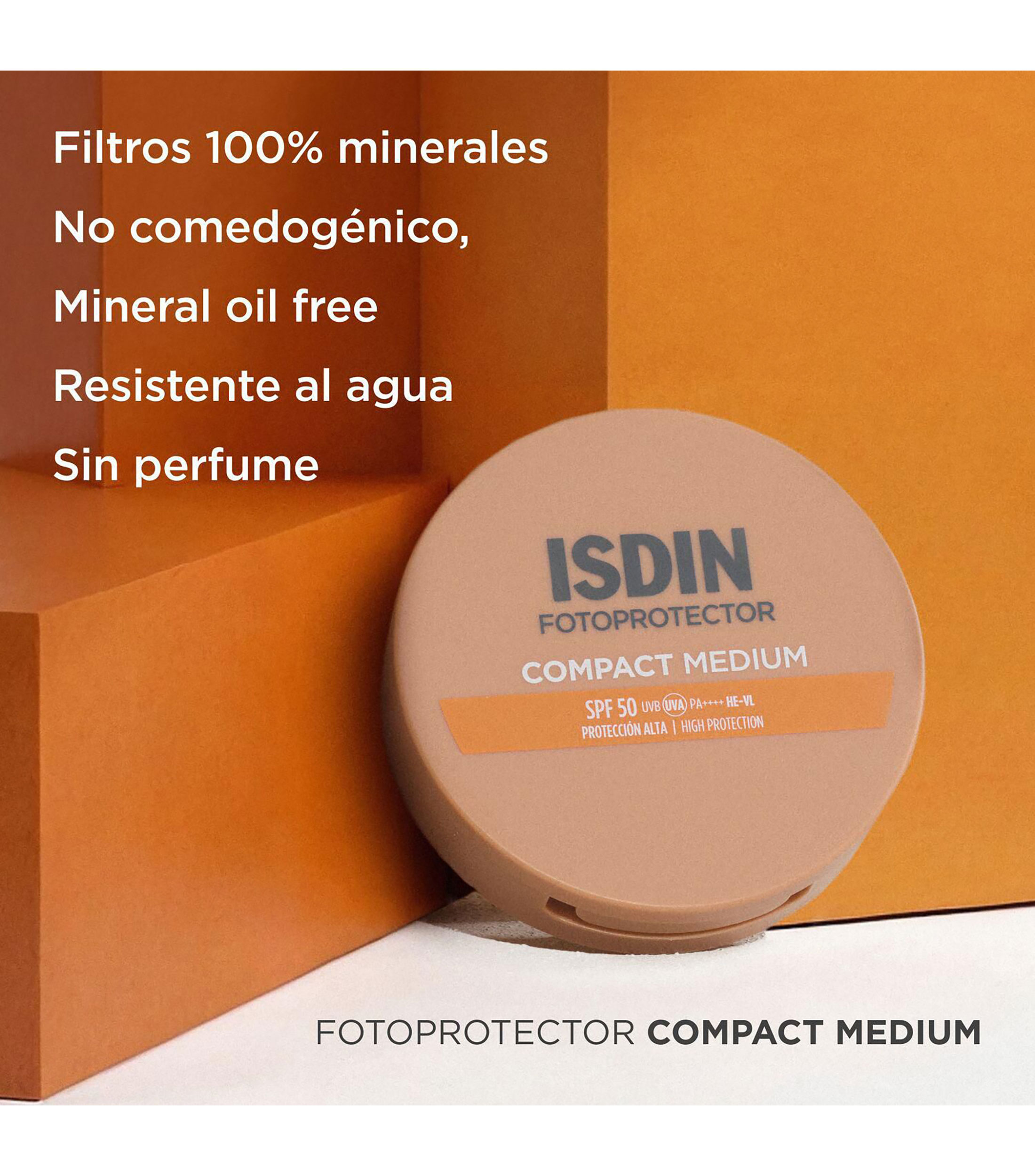Fotoprotector Compact Medium SPF 50, 10 g