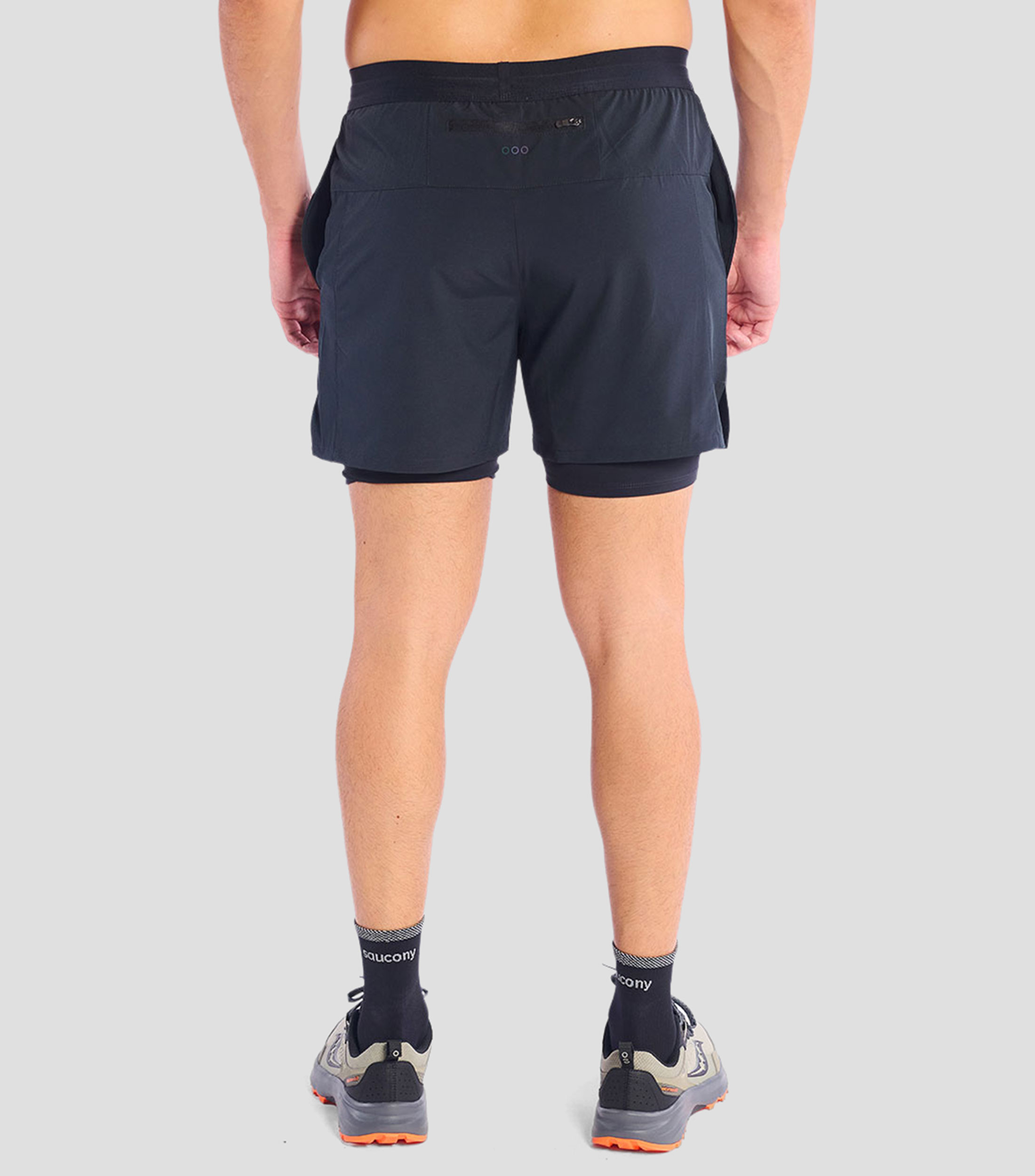 Short para correr liso Hombre