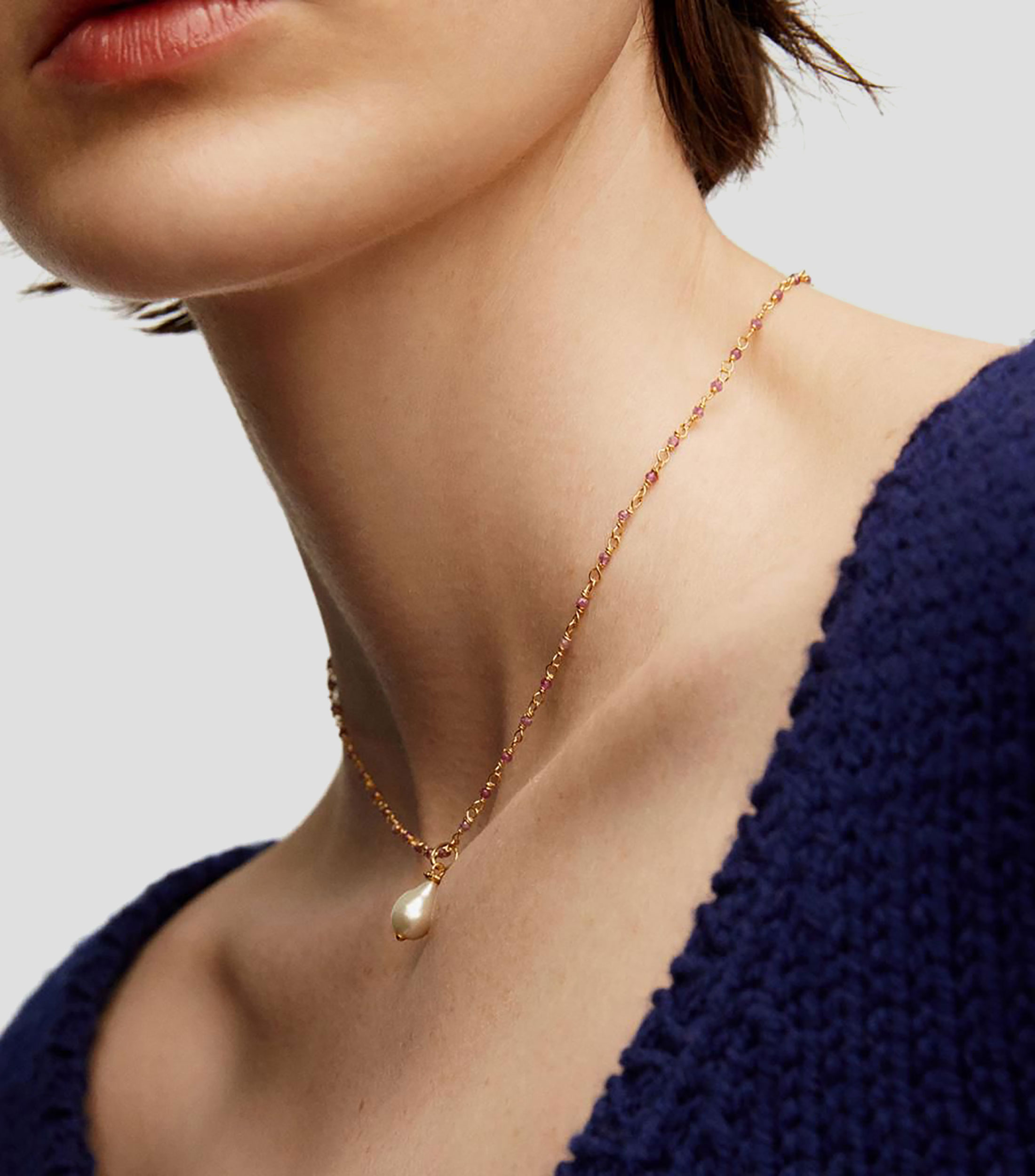 Charm de perla en plata .925 Marianas Mujer