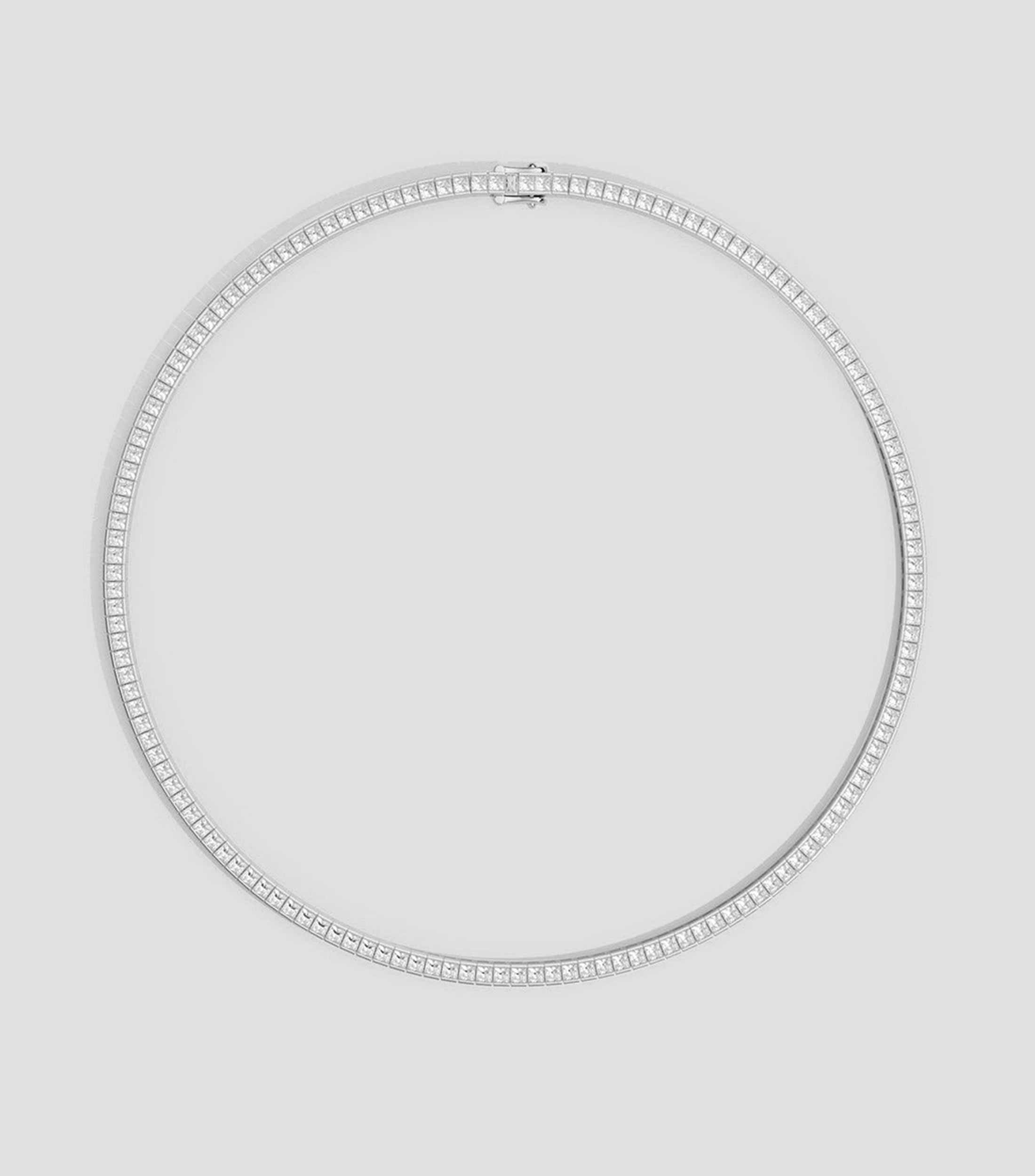 Collar en plata .925 con zirconia cúbica Printemps Mujer