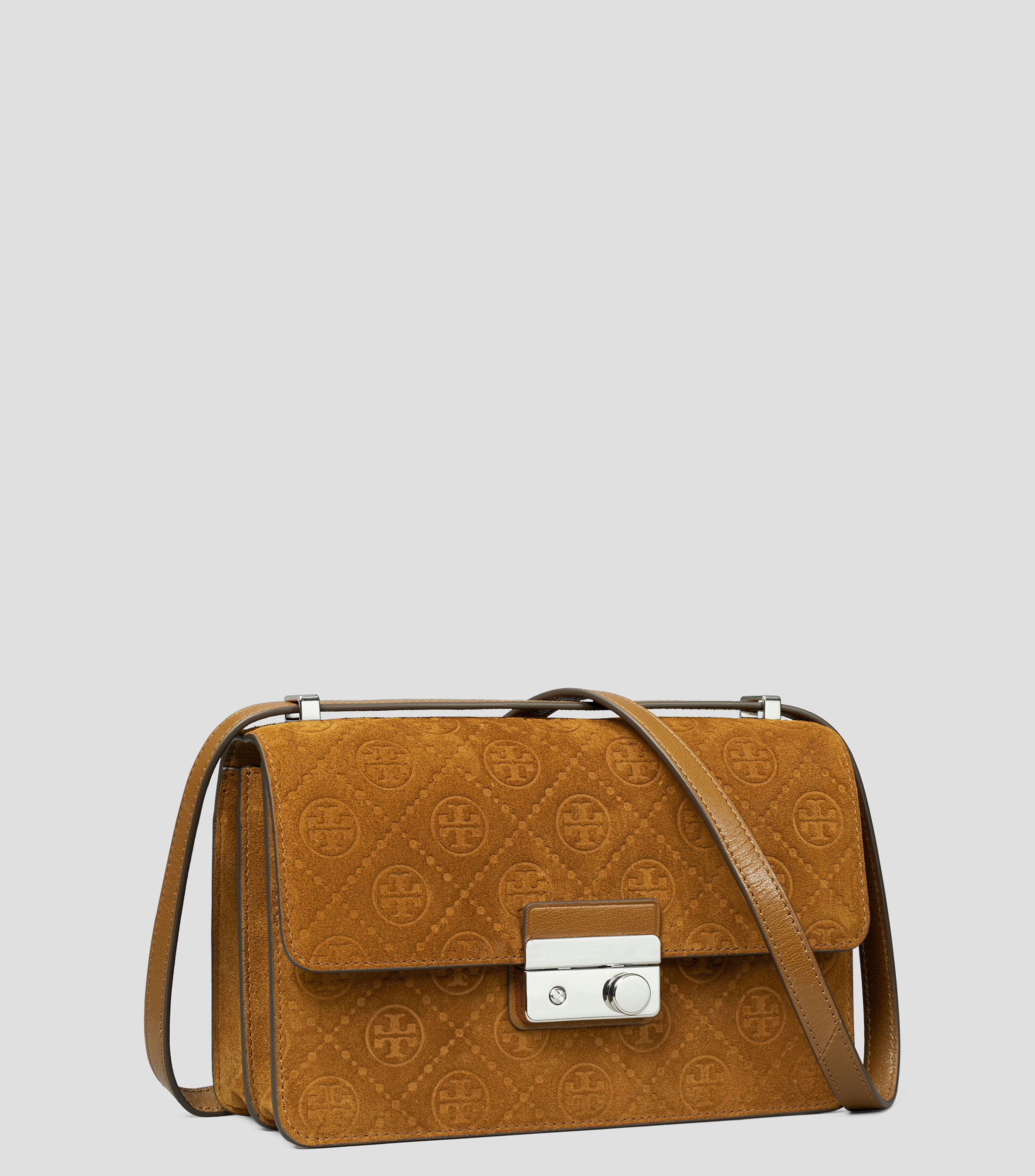 Bolsa Shoulder T Monogram Suede