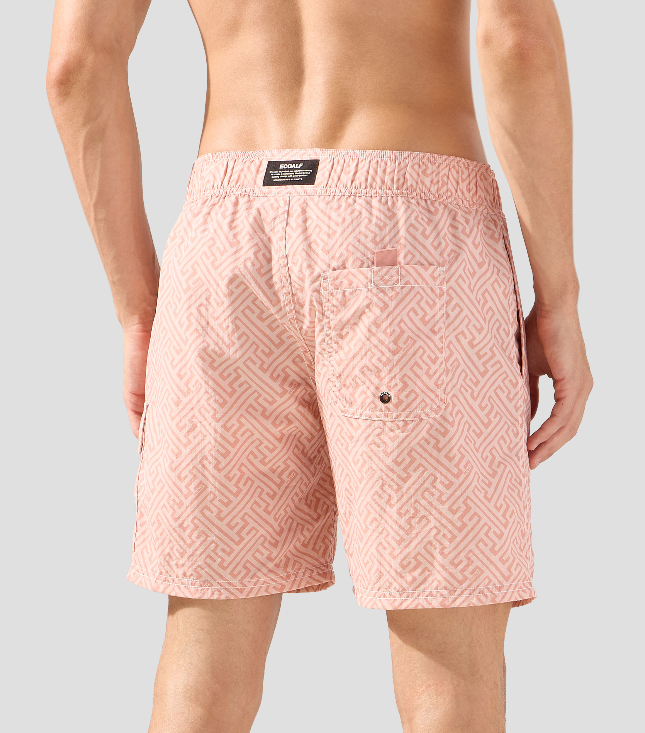 Traje de Baño corto con estampado Hombre