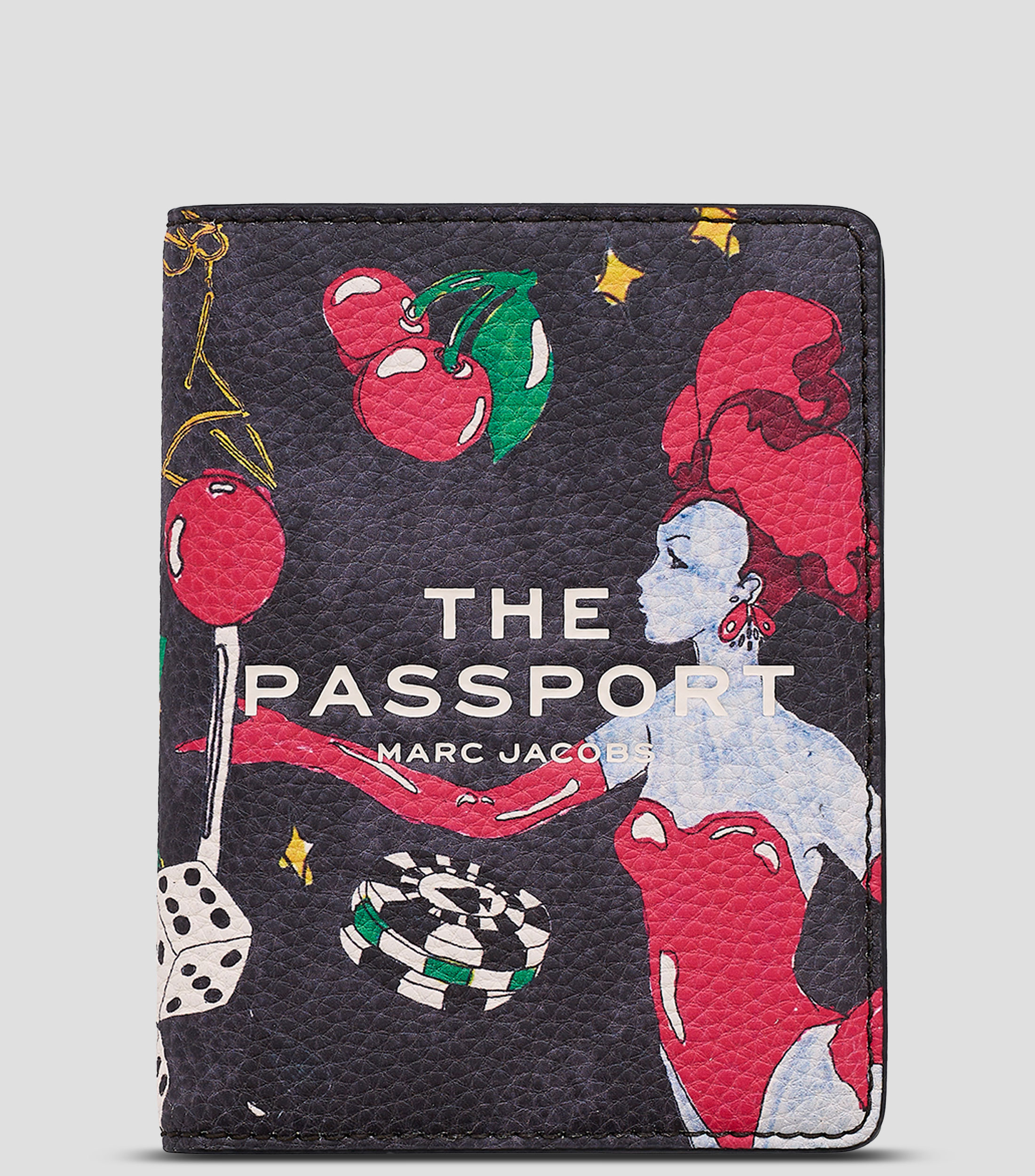 Portapasaporte multicolor en piel City Capsule Las Vegas estampado Mujer