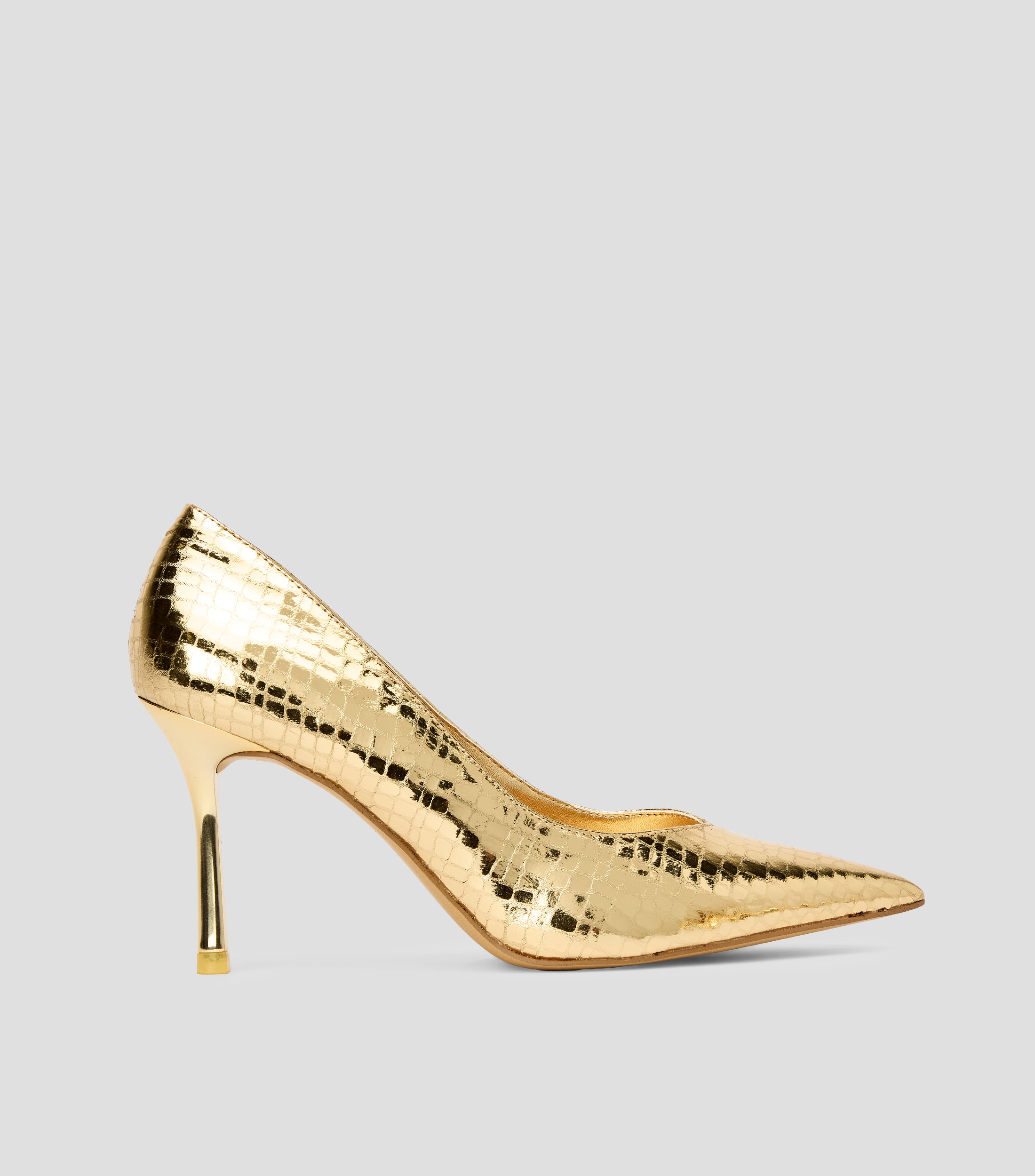 Zapatillas pump tacón alto de aguja lisas Mujer