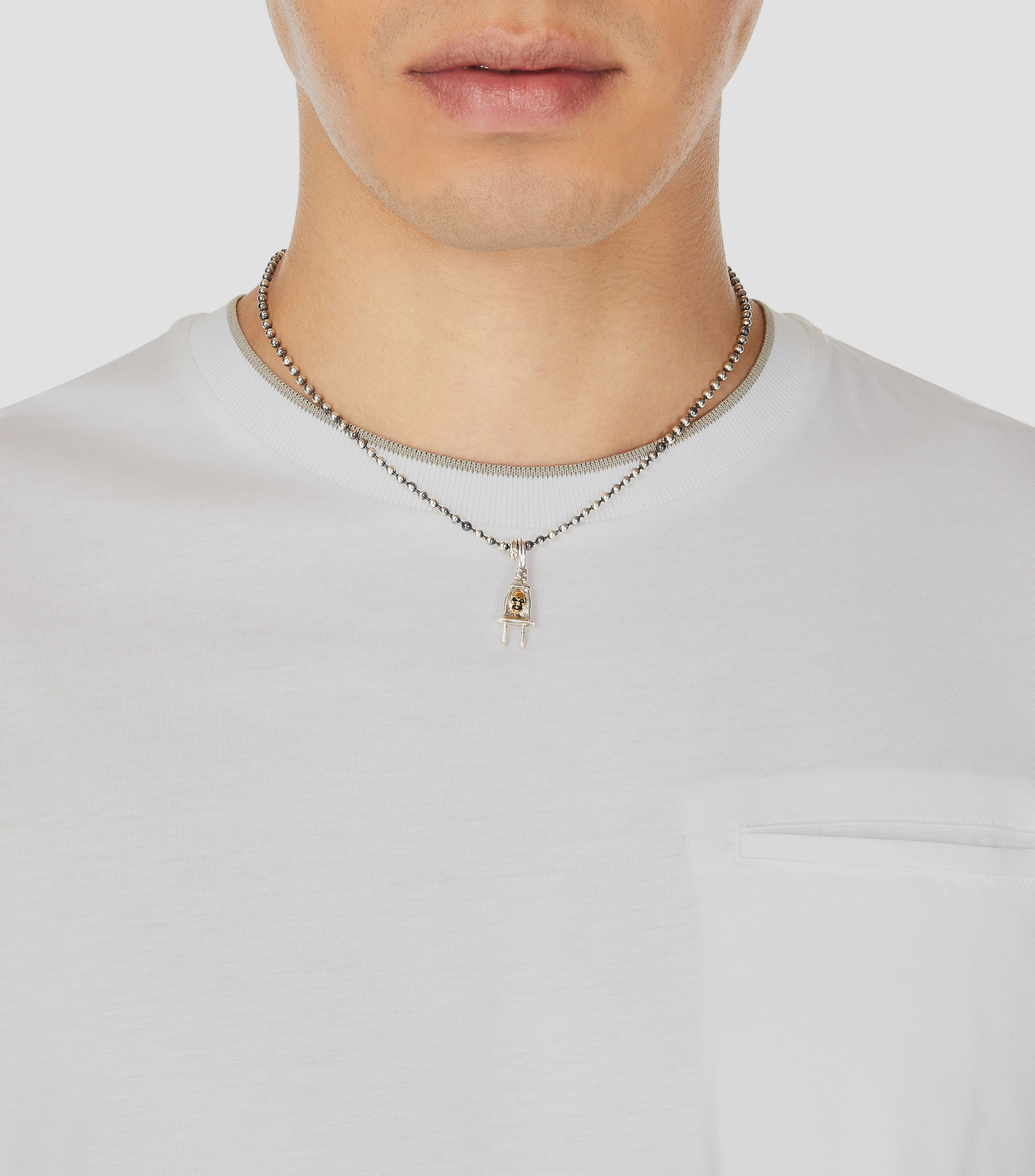 Dije de Clavija en plata Hombre
