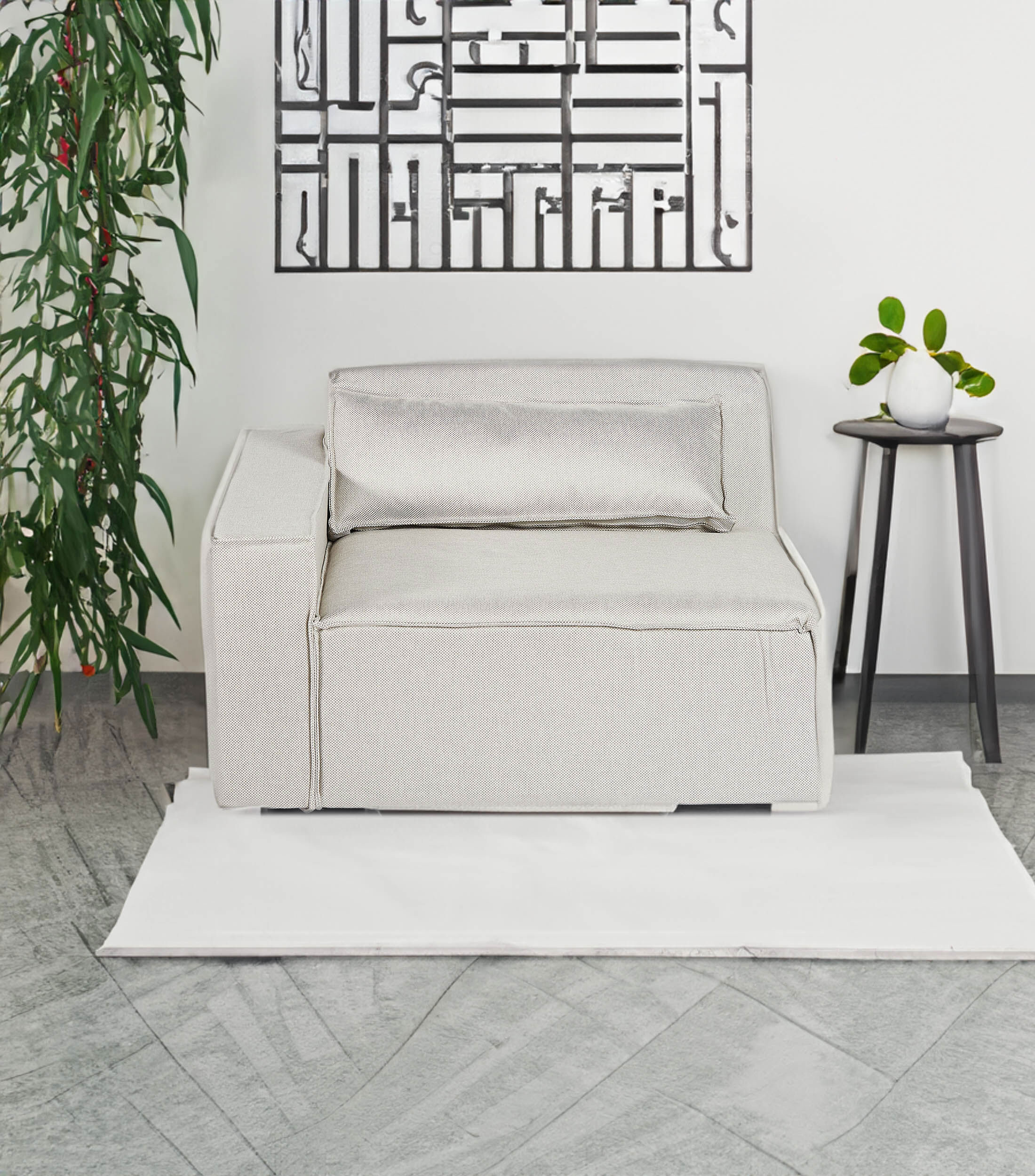 SOLE SILLON BRAZO IZQUIERDO BEIGE