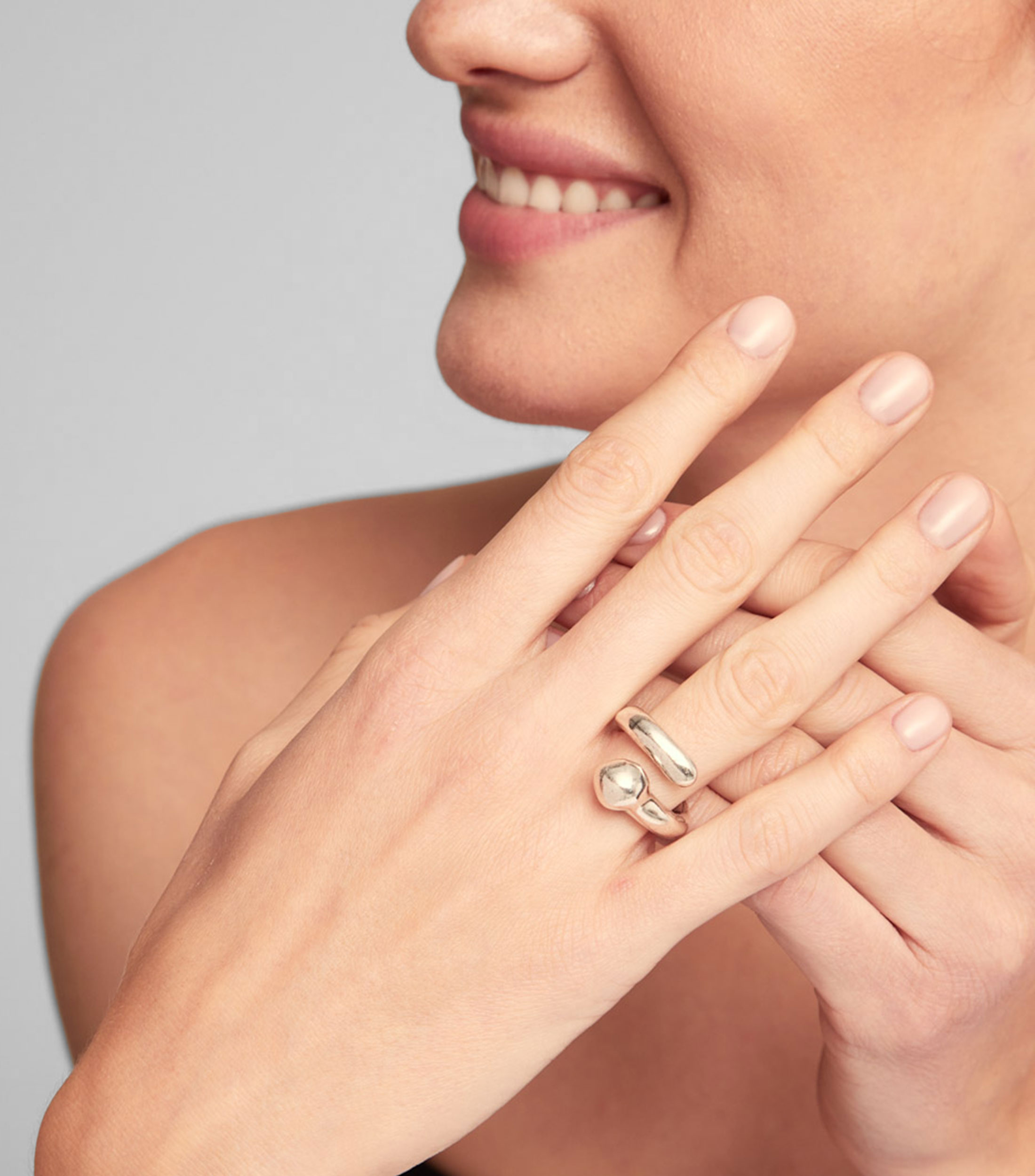 Anillo en baño de plata Comeback Mujer