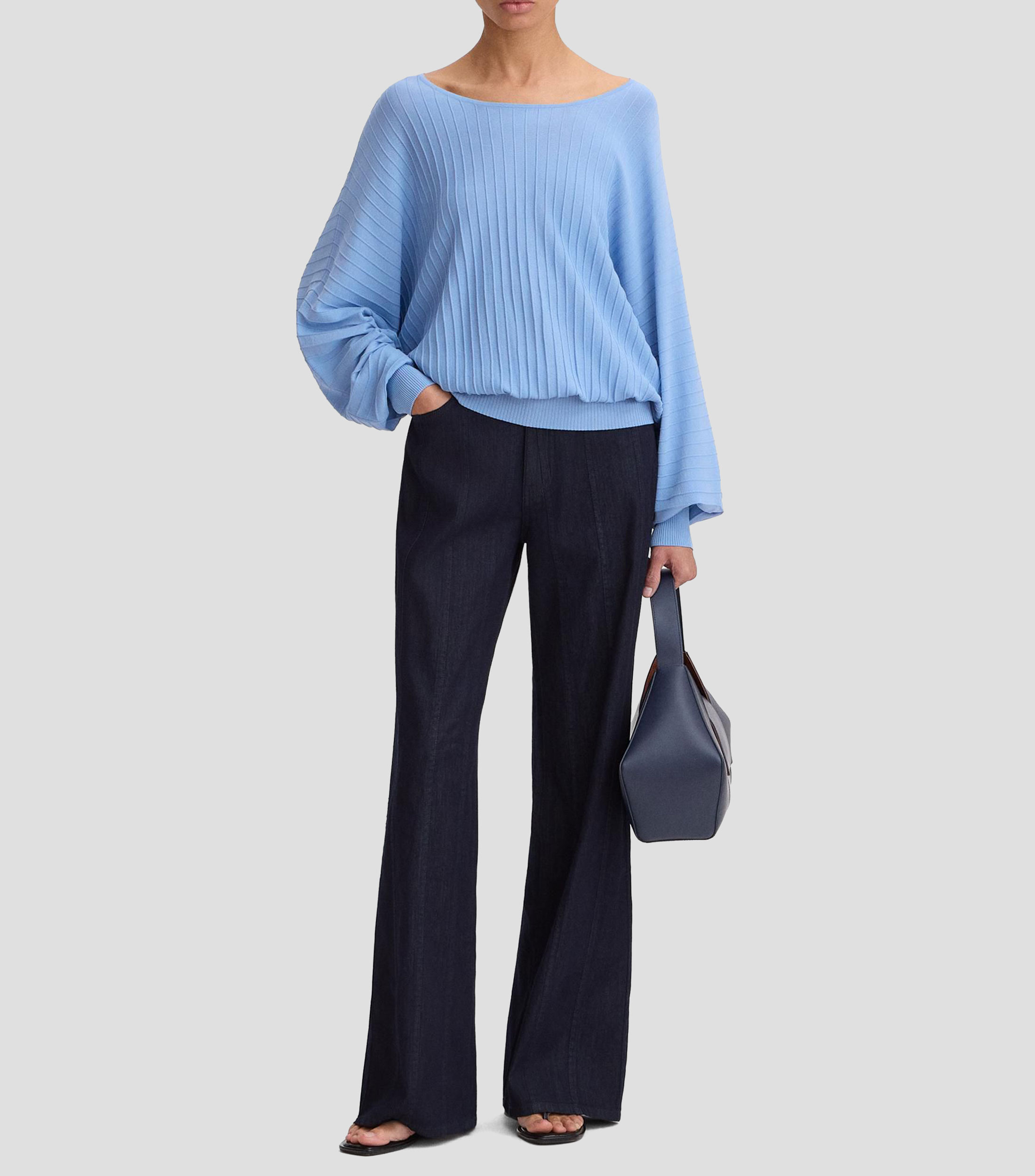 Suéter oversized liso Mujer