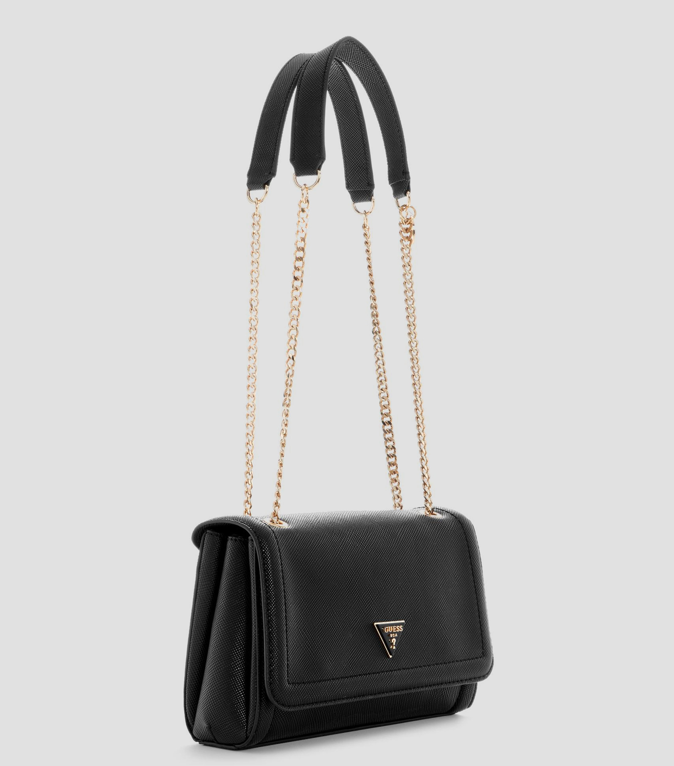 Bolsa crossbody Noelle II negra texturizada Mujer