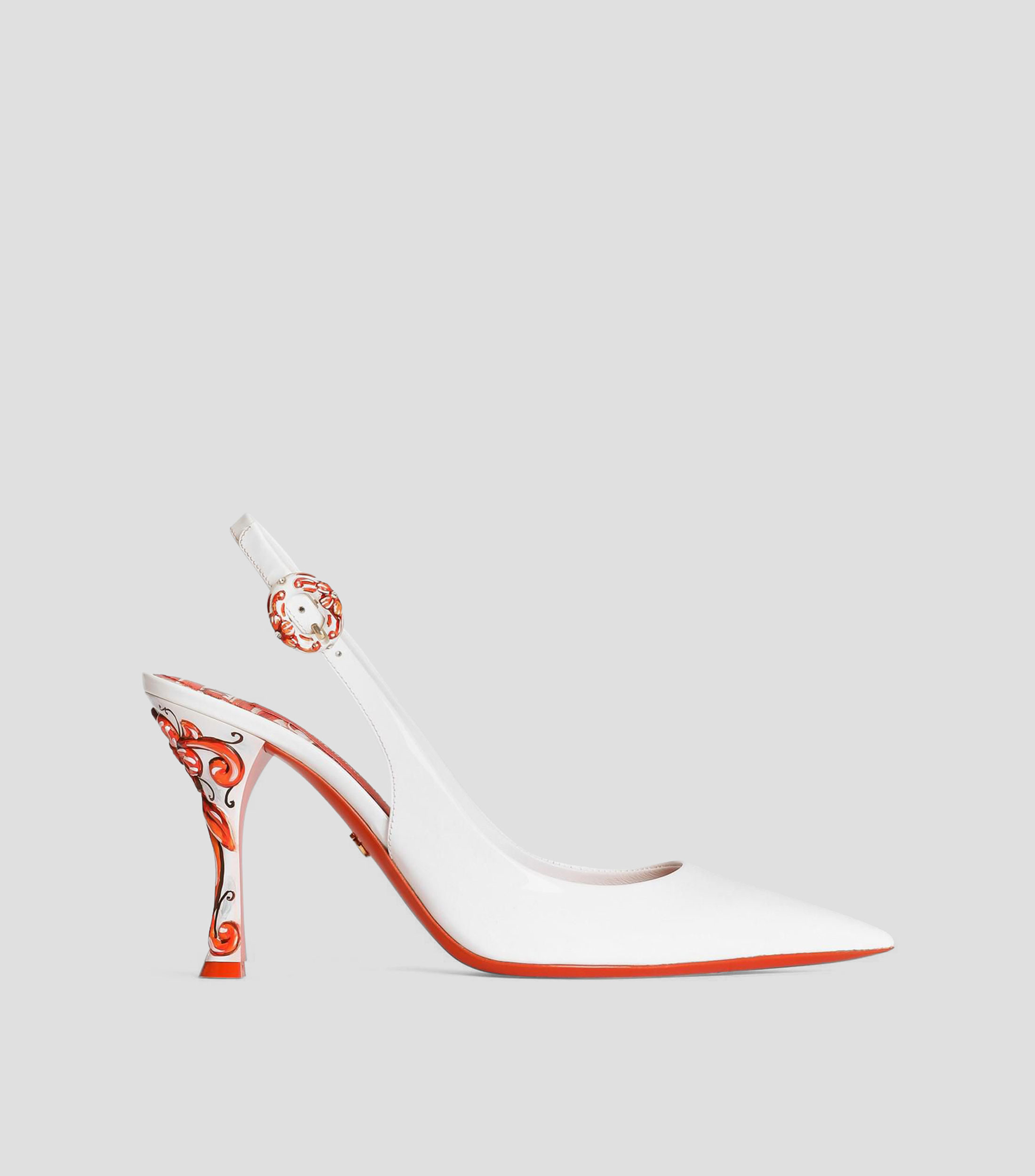 Zapatillas Slingback de tacón alto ancho Mujer