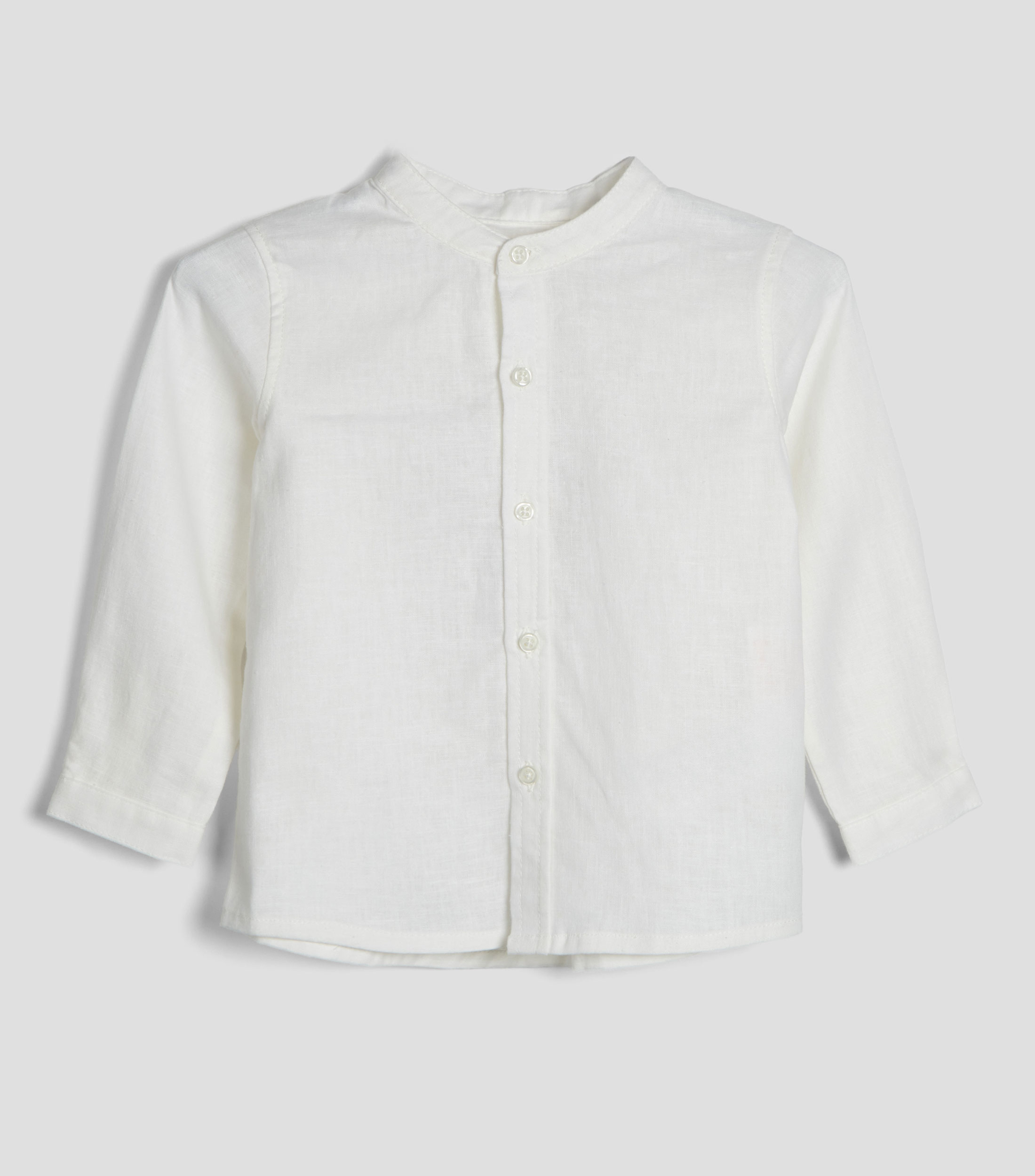Camisa lisa manga larga Bebé