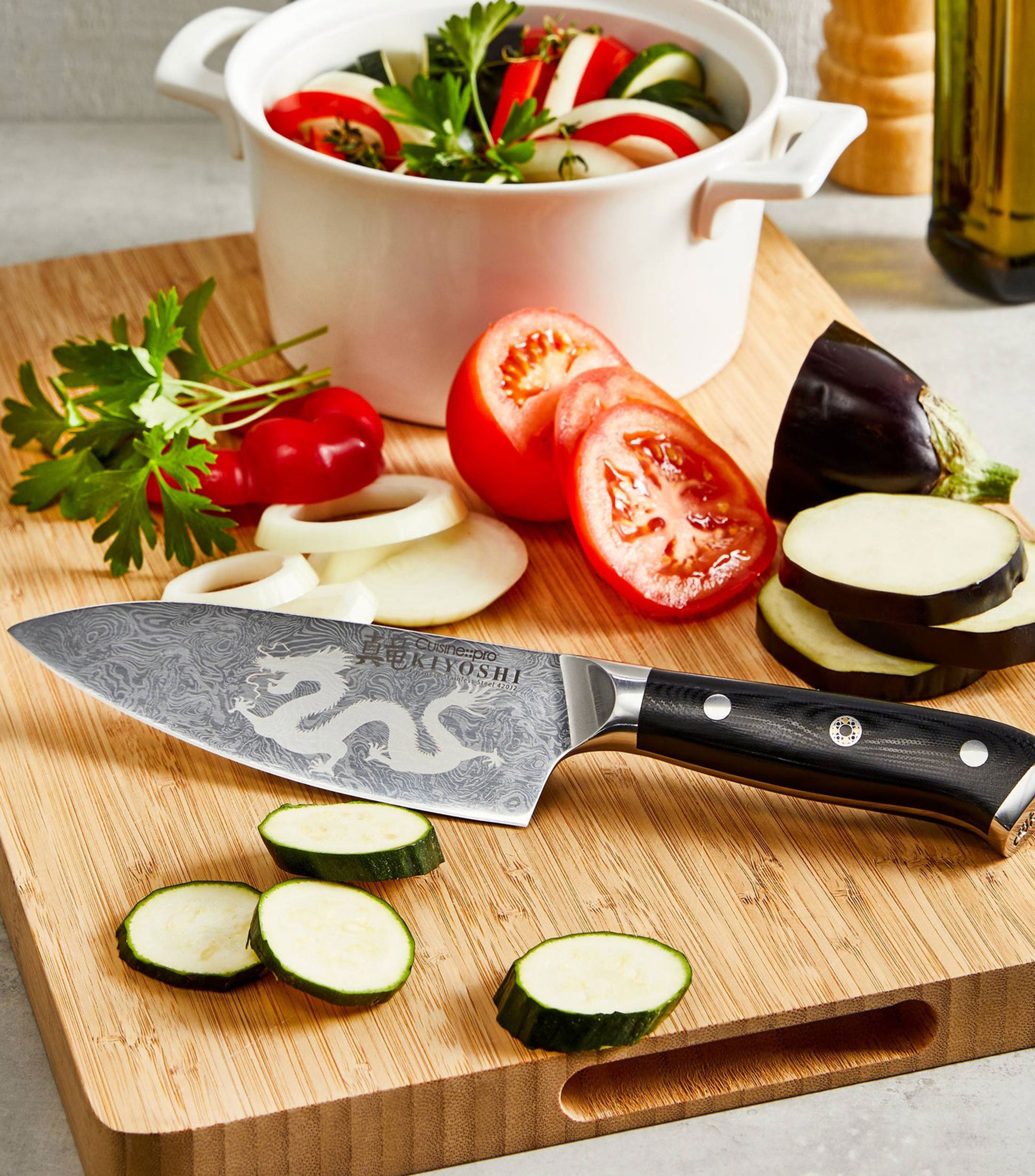 Cuchillo de chef Kiyoshi en acero inoxidable
