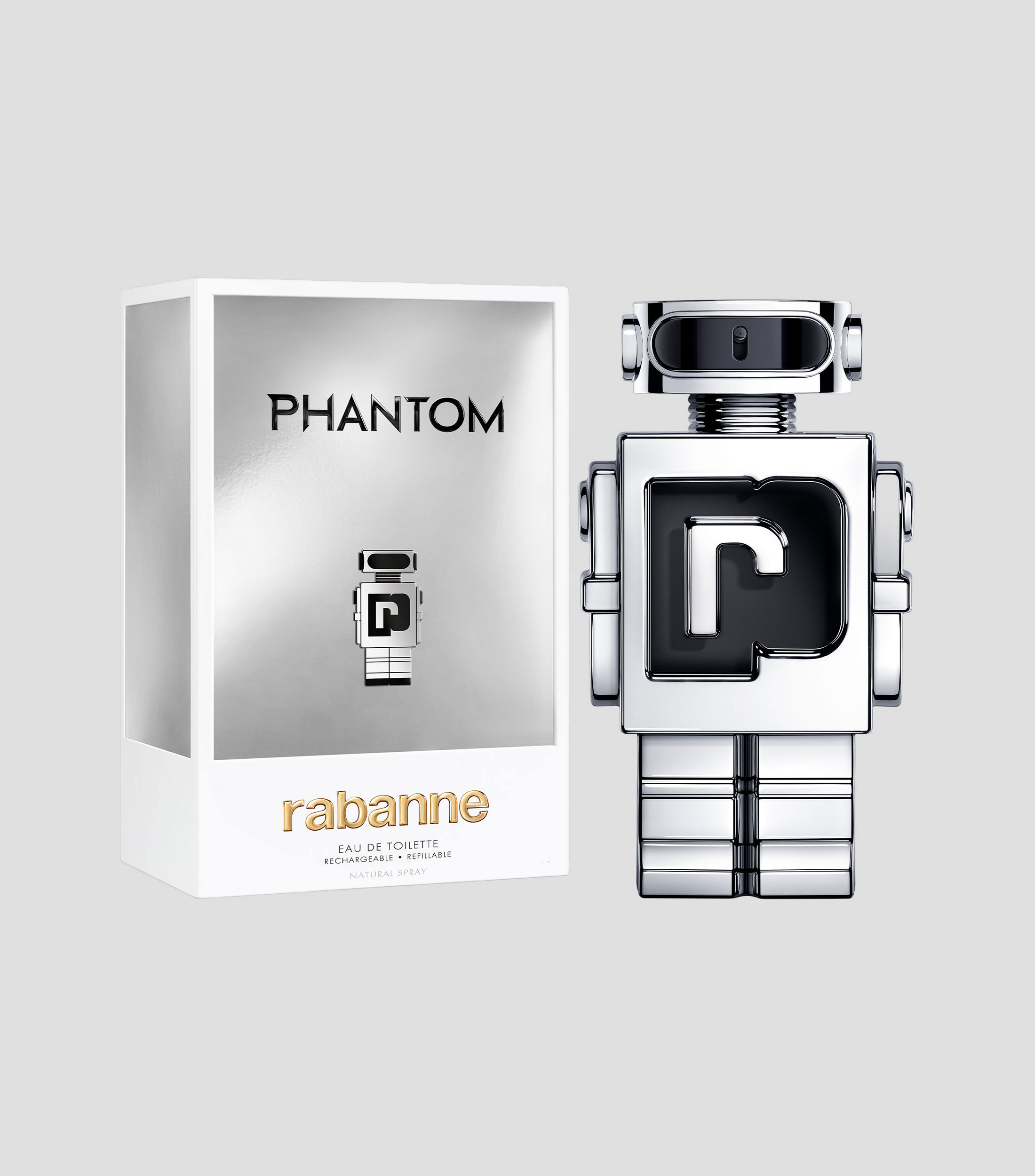Perfume Phantom Eau de Toilette Refillable, 150 ml Hombre