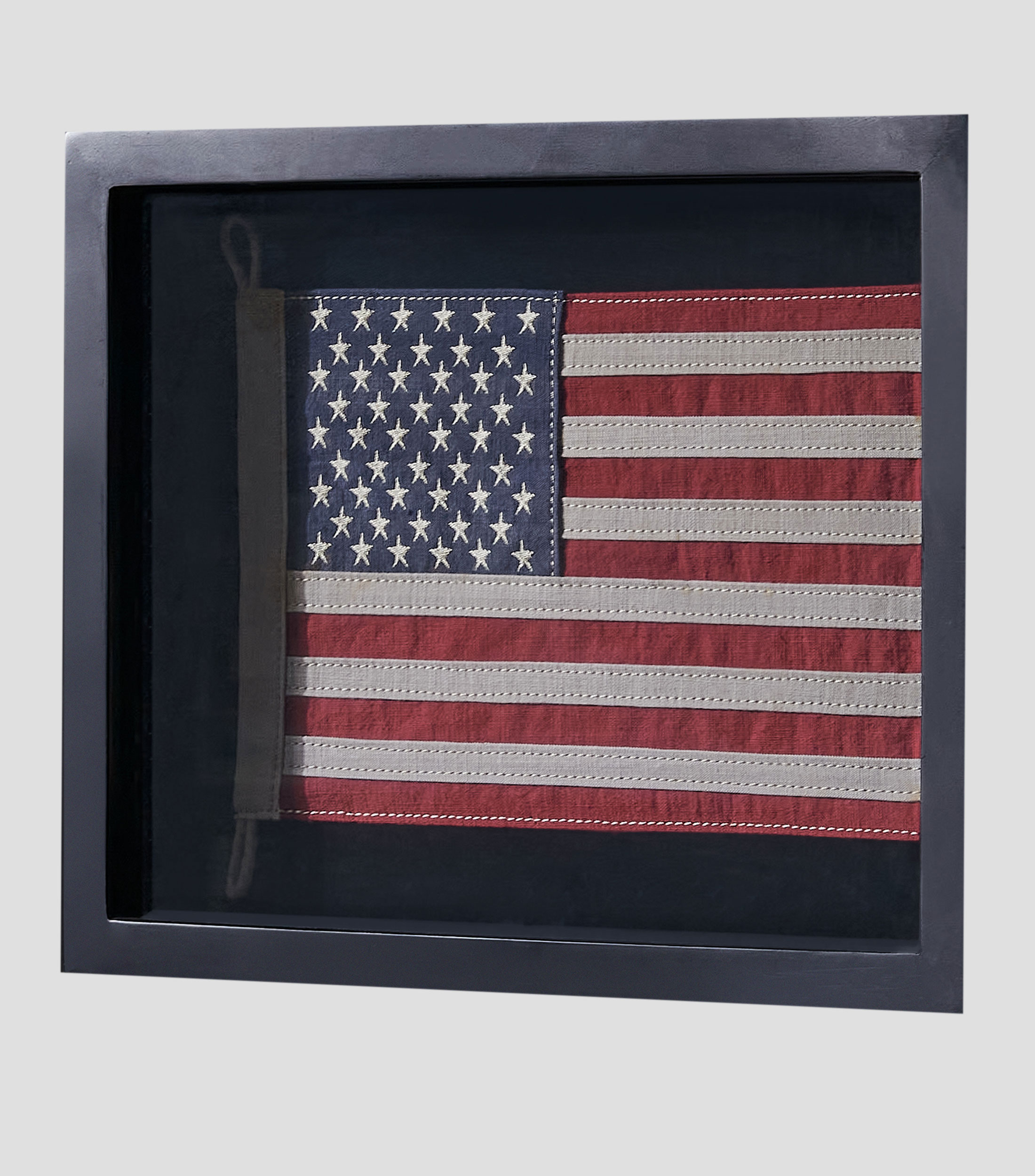 Cuadro Flag Shadow Box Stars- Stripes en Madera y tela