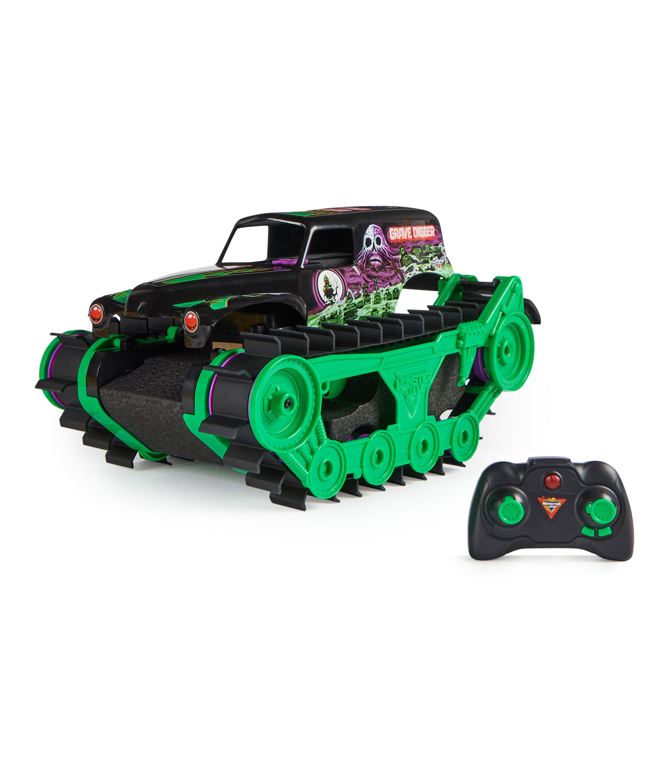 Carro de Radio Control Monster Jam Grave Digger Todo Terreno a Escala 1:15