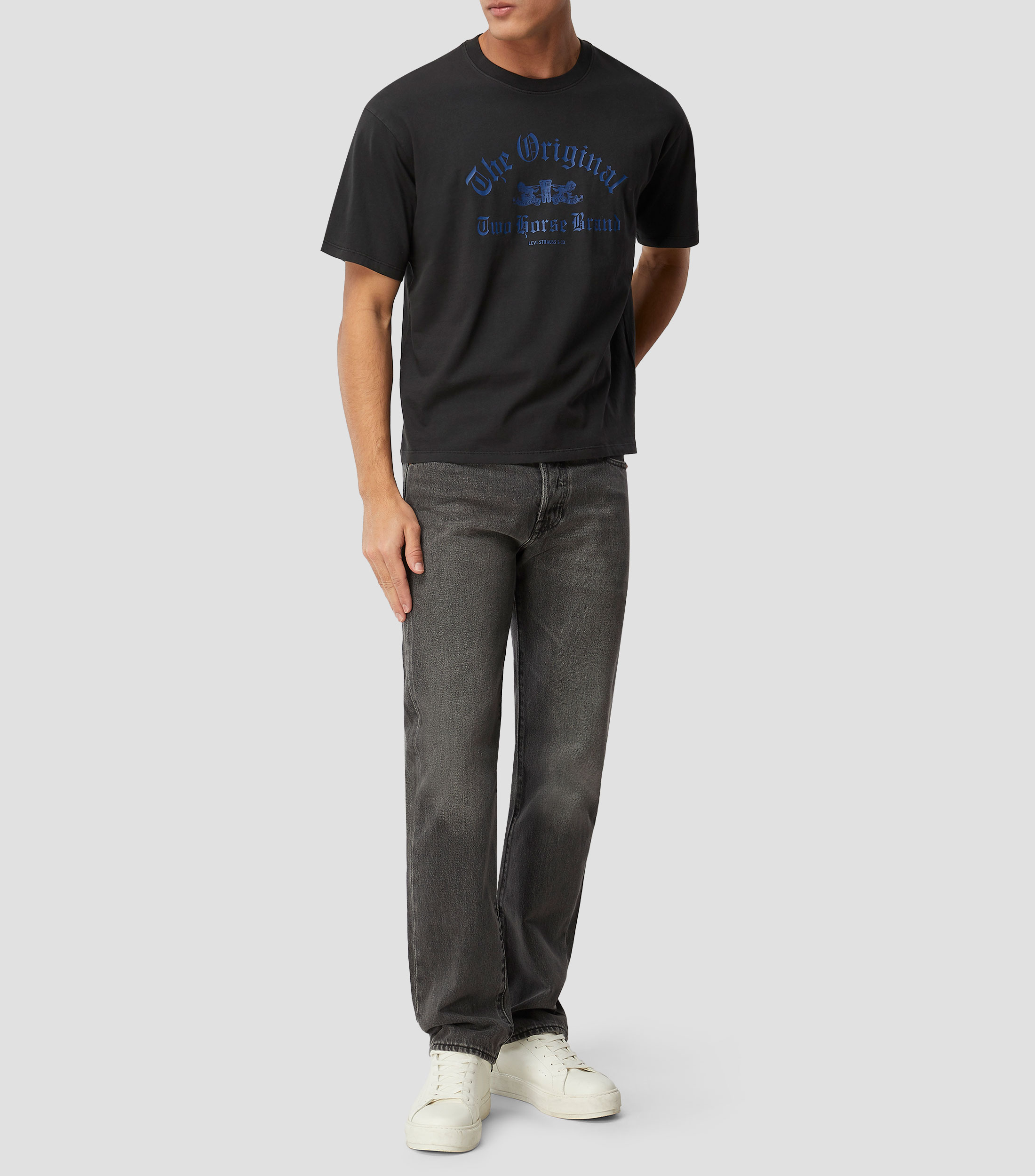 Playera cuello redondo manga corta lisa Hombre