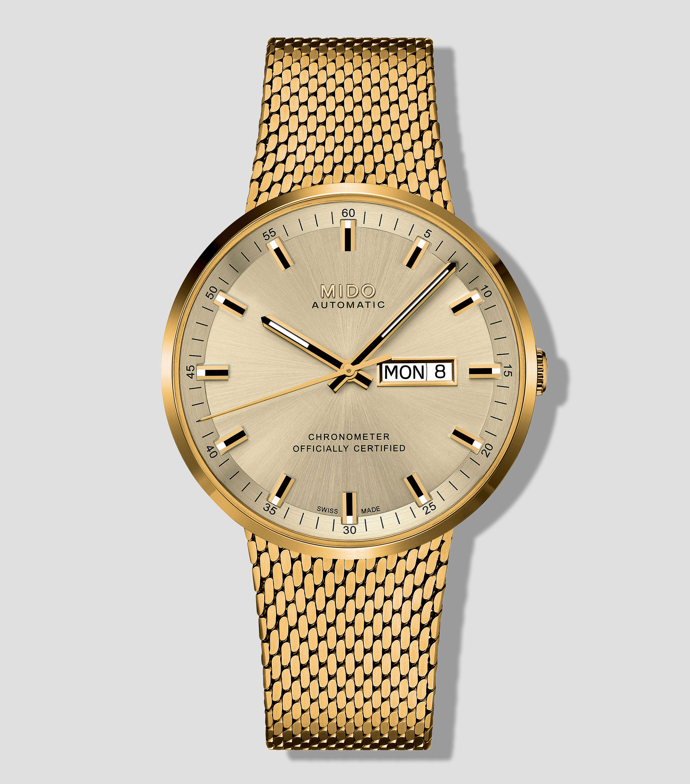 Reloj para hombre Commander II Icône de vestir dorado
