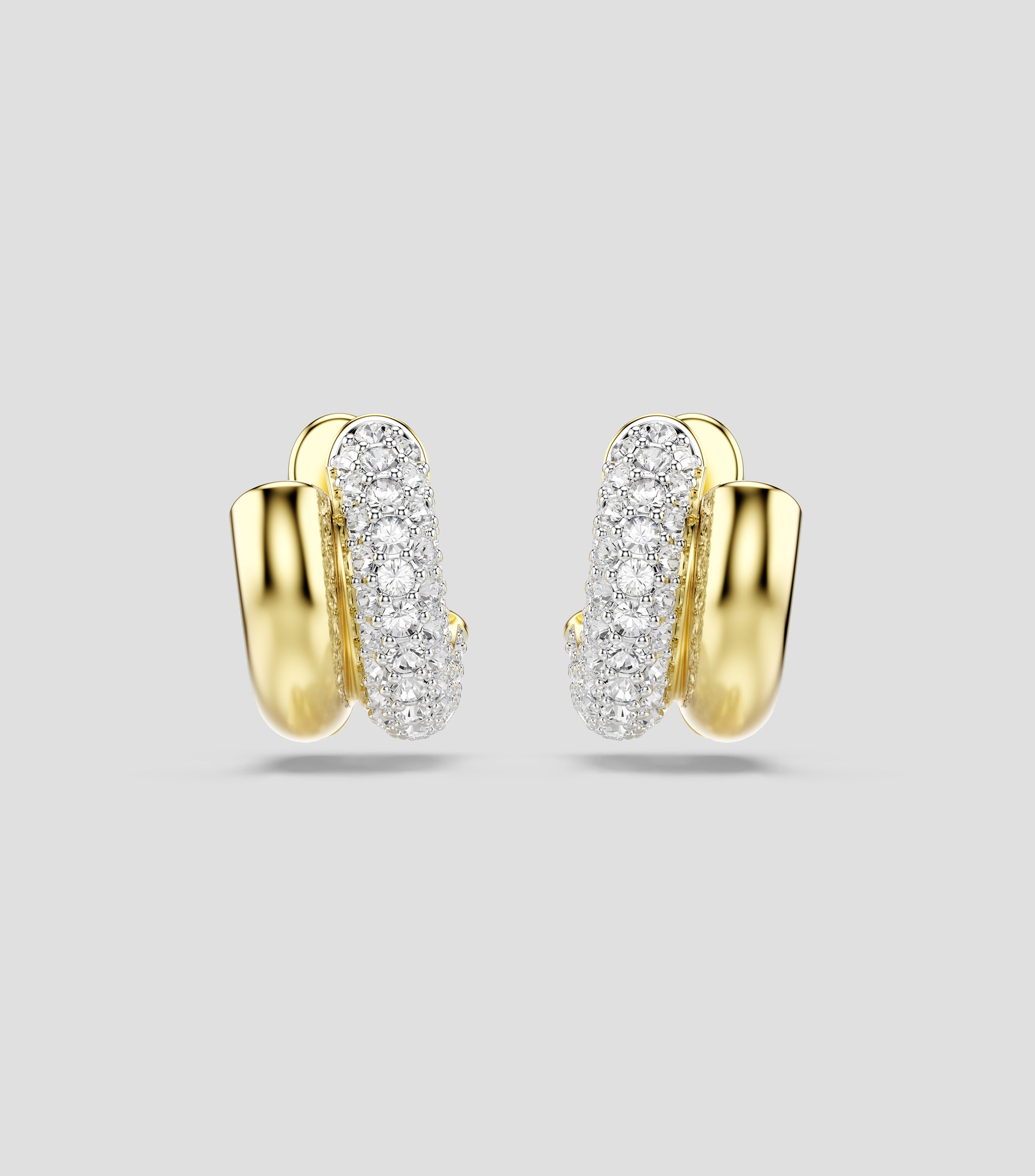 Pendientes Dextera Mini Hoop con cristal Swarovski Mujer