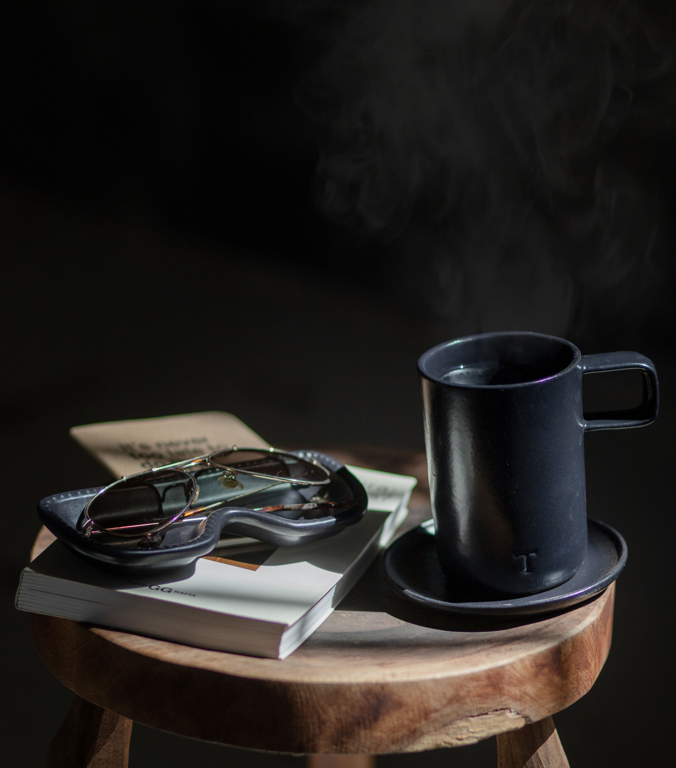 Taza para café con tapa Neo blanca