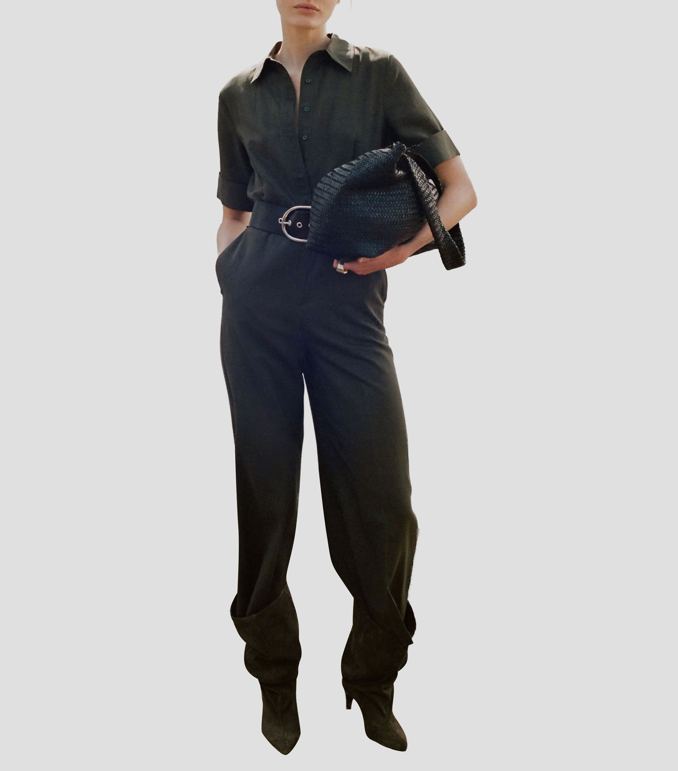 Jumpsuit de corte recto Mujer