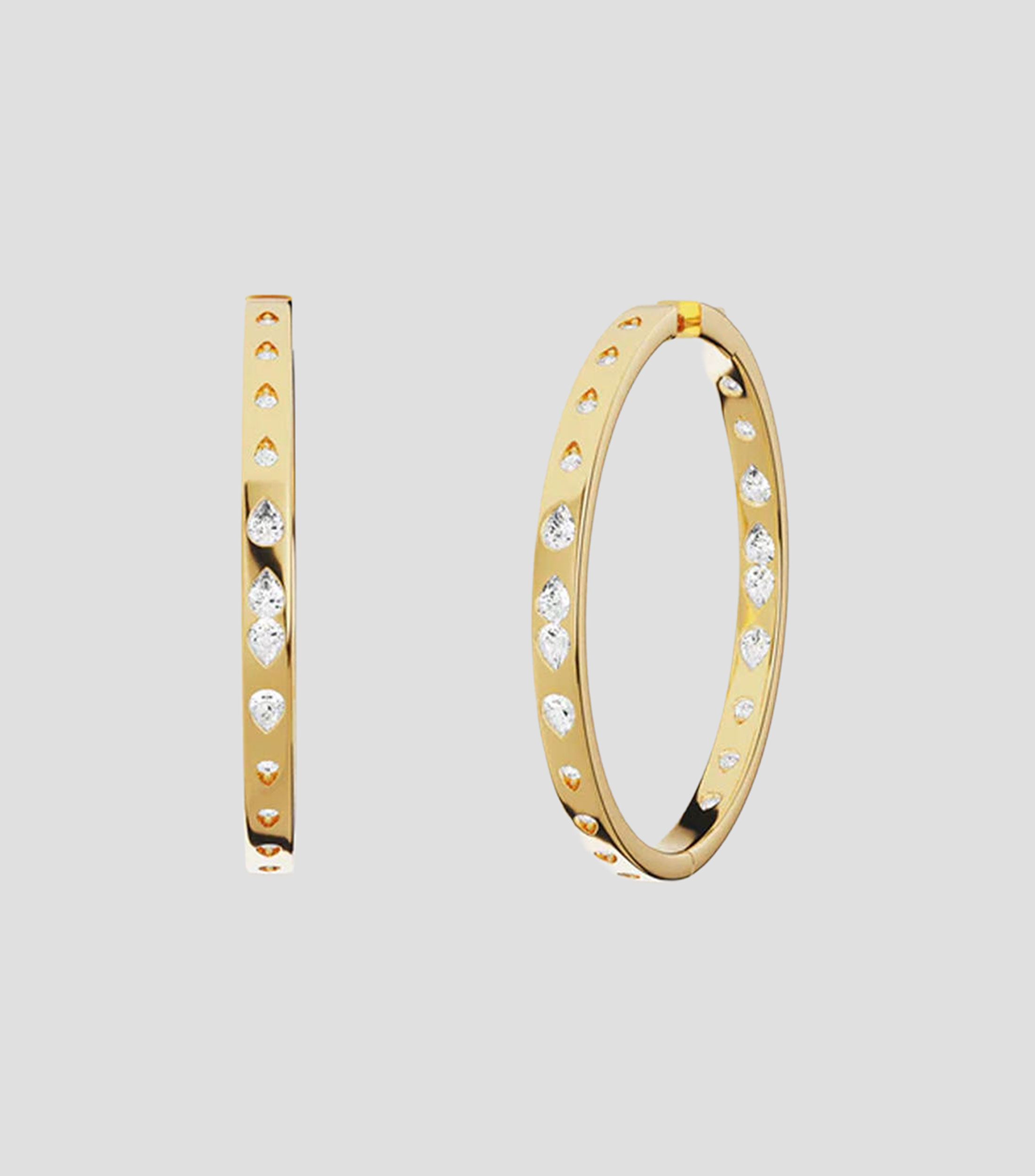 Aretes con Circonitas Gouttelettes Statement Mujer