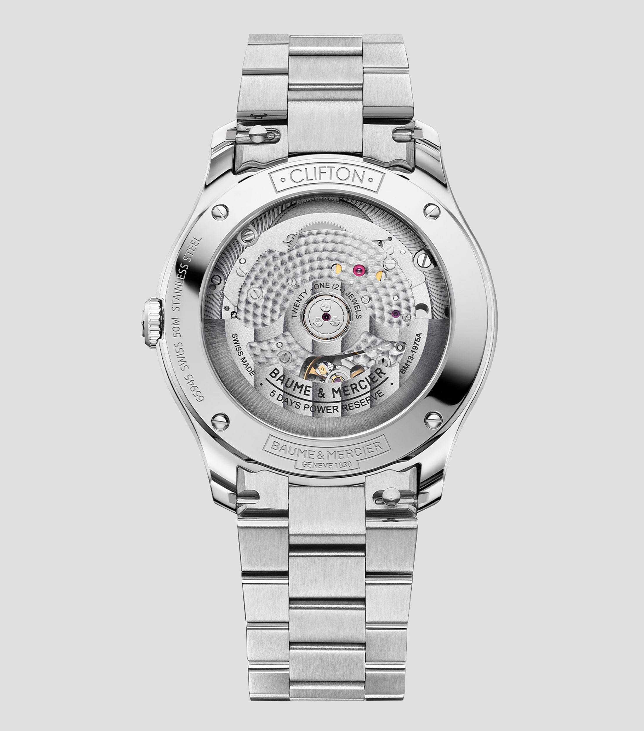 Reloj para Hombre Clifton 10792 casual, Plateado