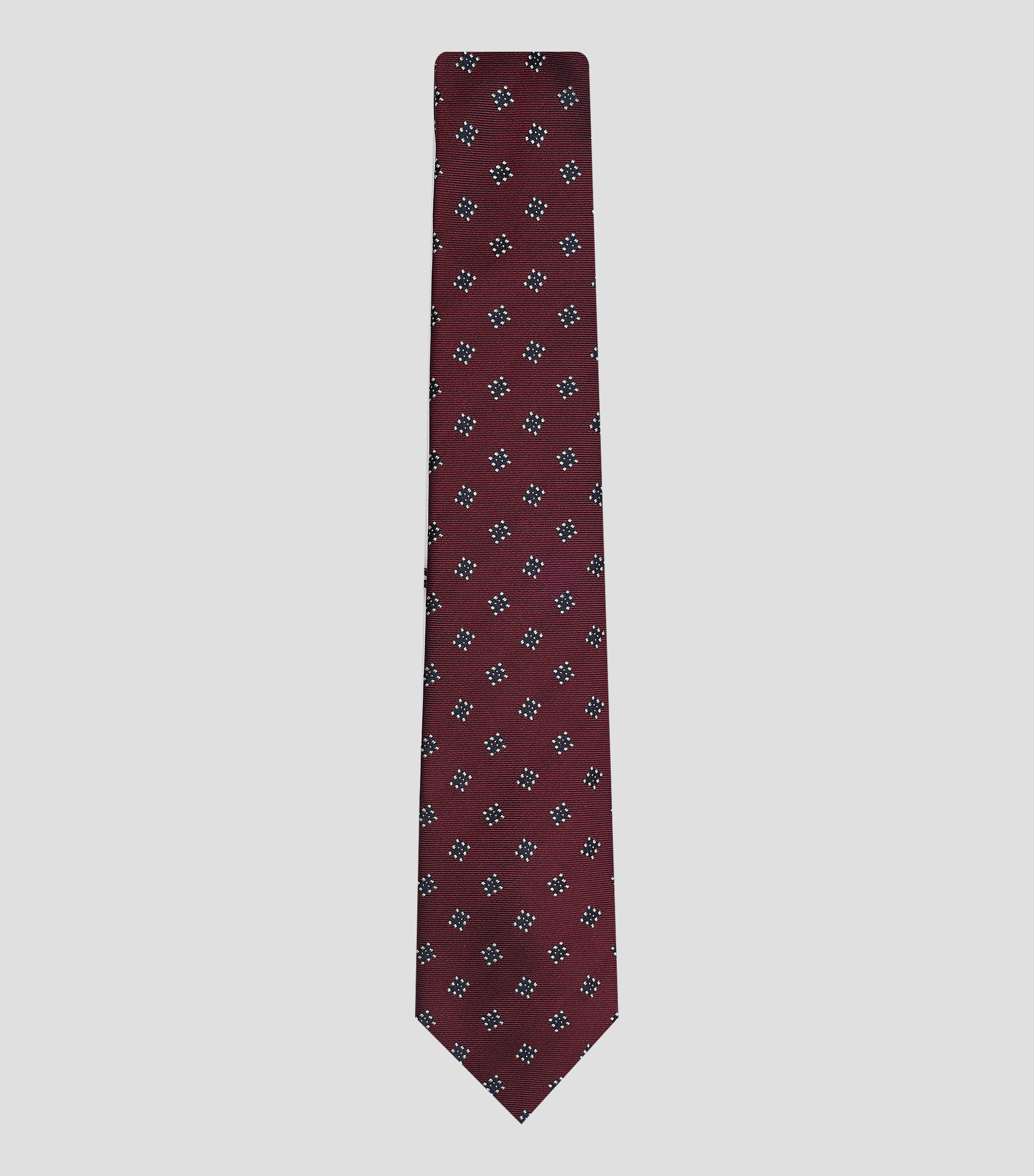 Corbata ancha de seda estampada