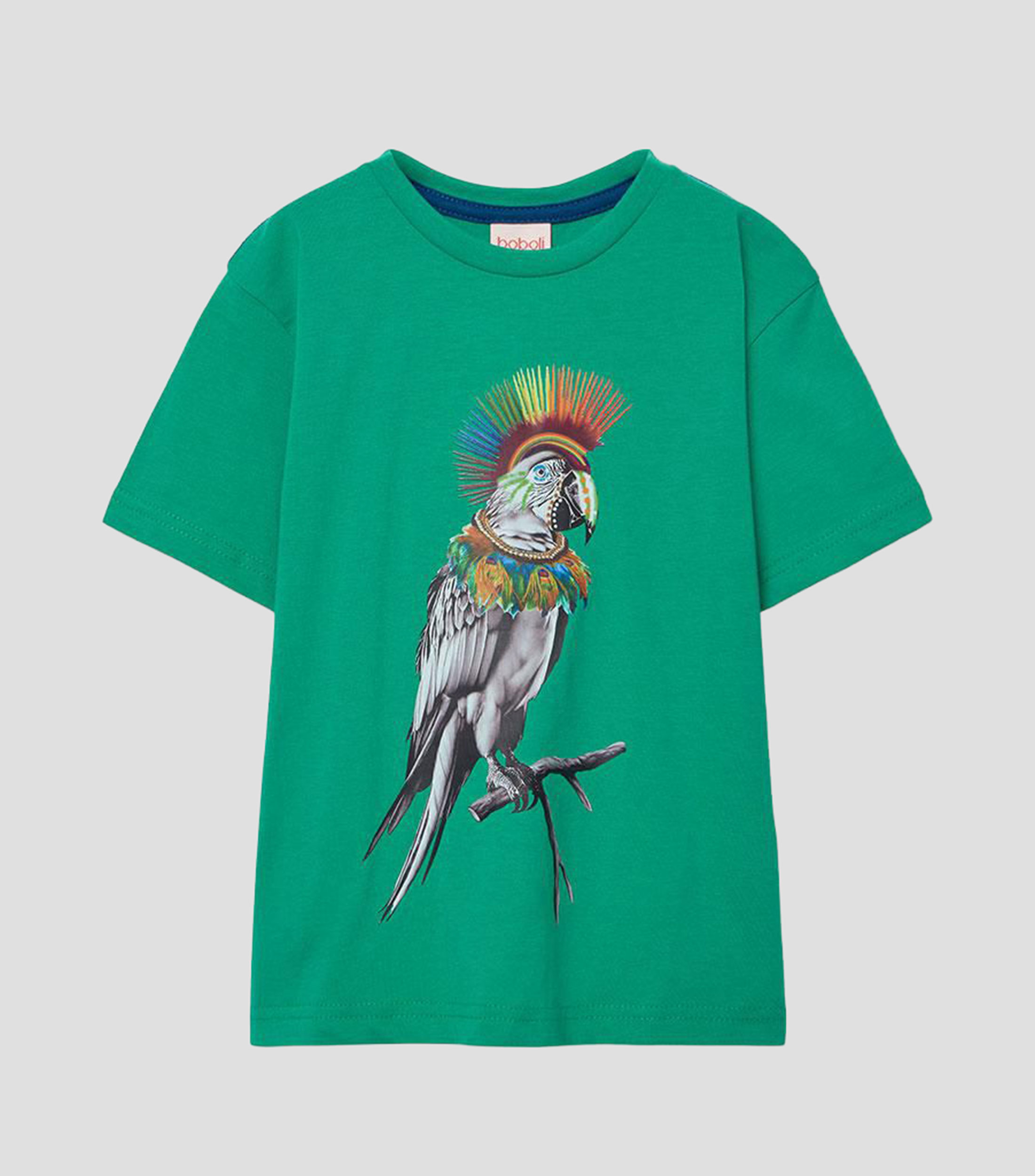 Playera cuello redondo manga corta estampada Niño