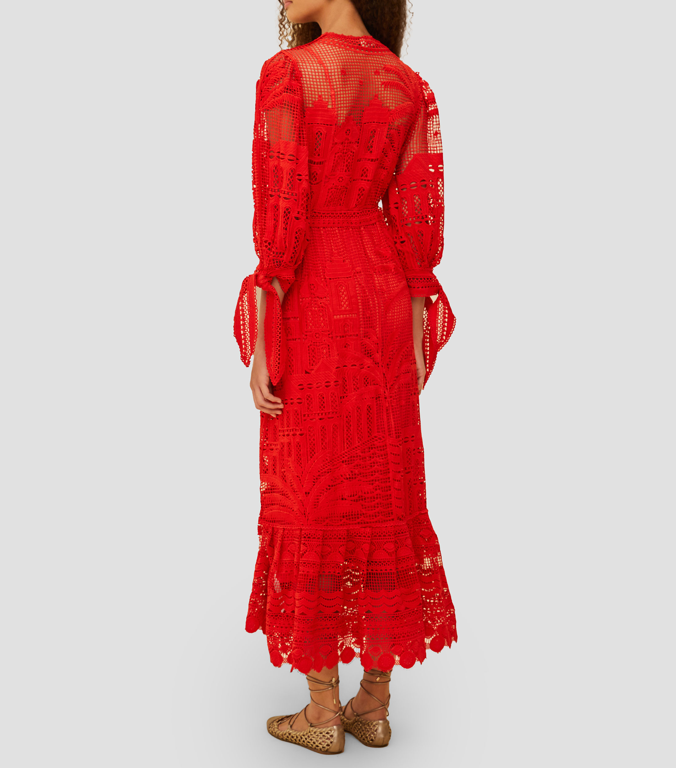Vestido largo manga 34 Mujer