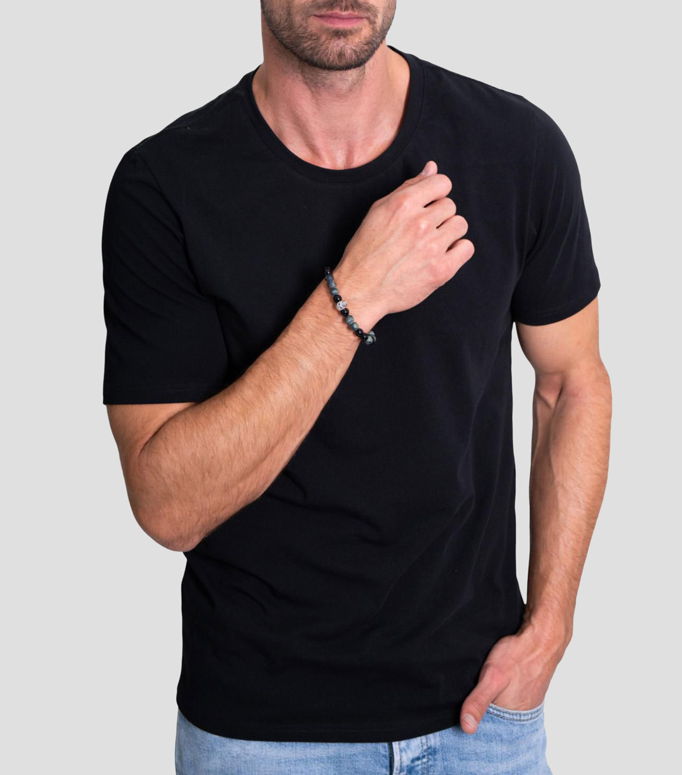 Brazalete con calavera Hombre