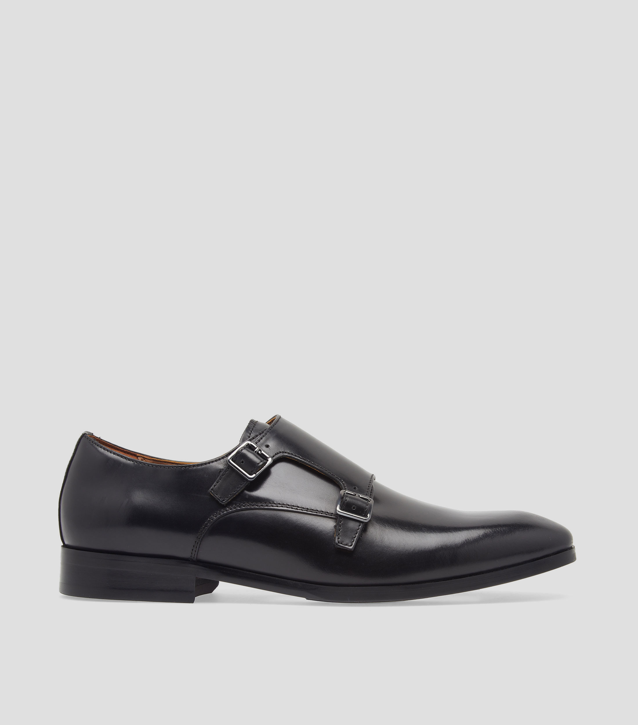 Zapatos Monk en piel Perry Hombre