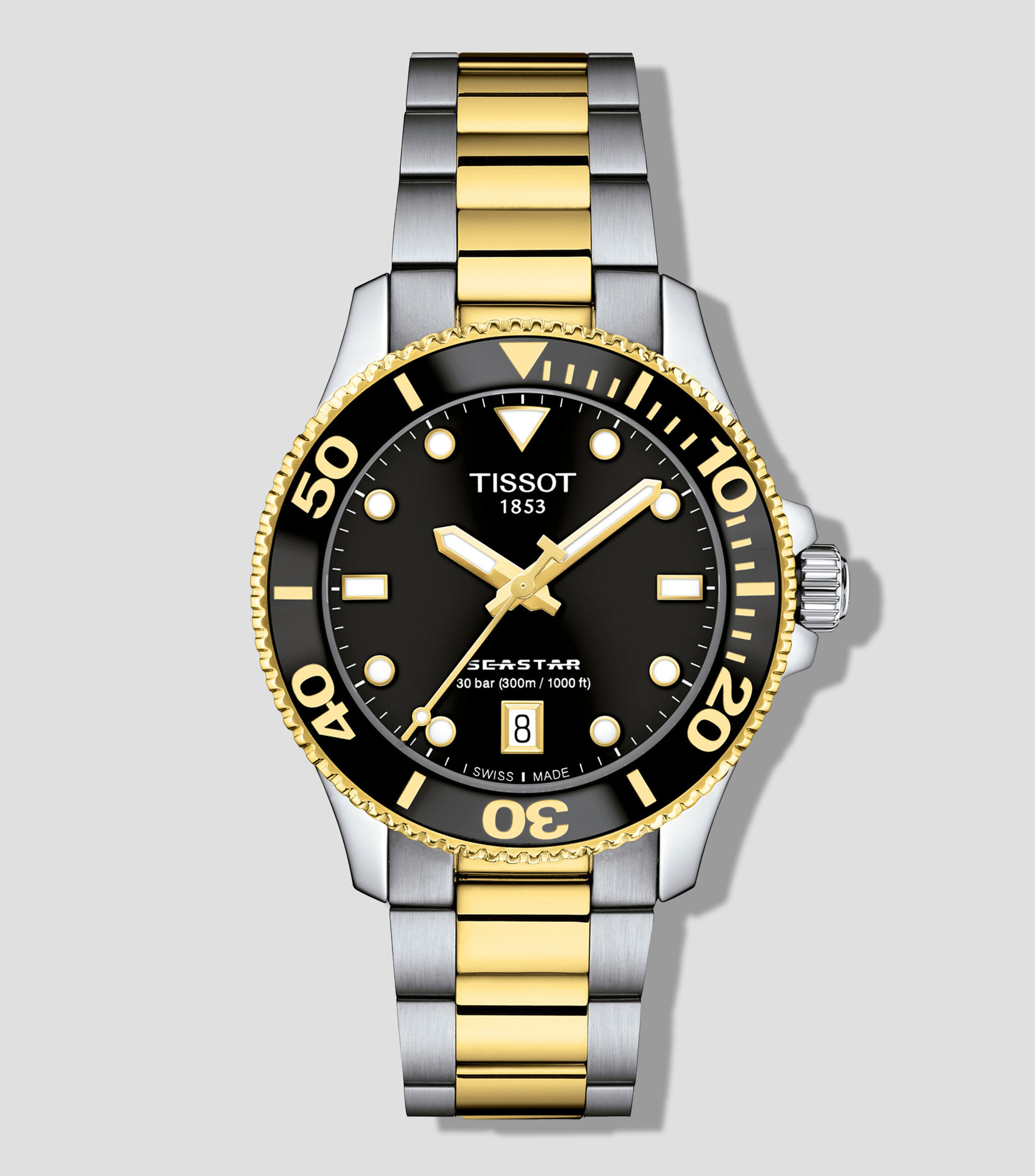 Reloj Unisex T-Sport De Vestir Dorado, Plateado