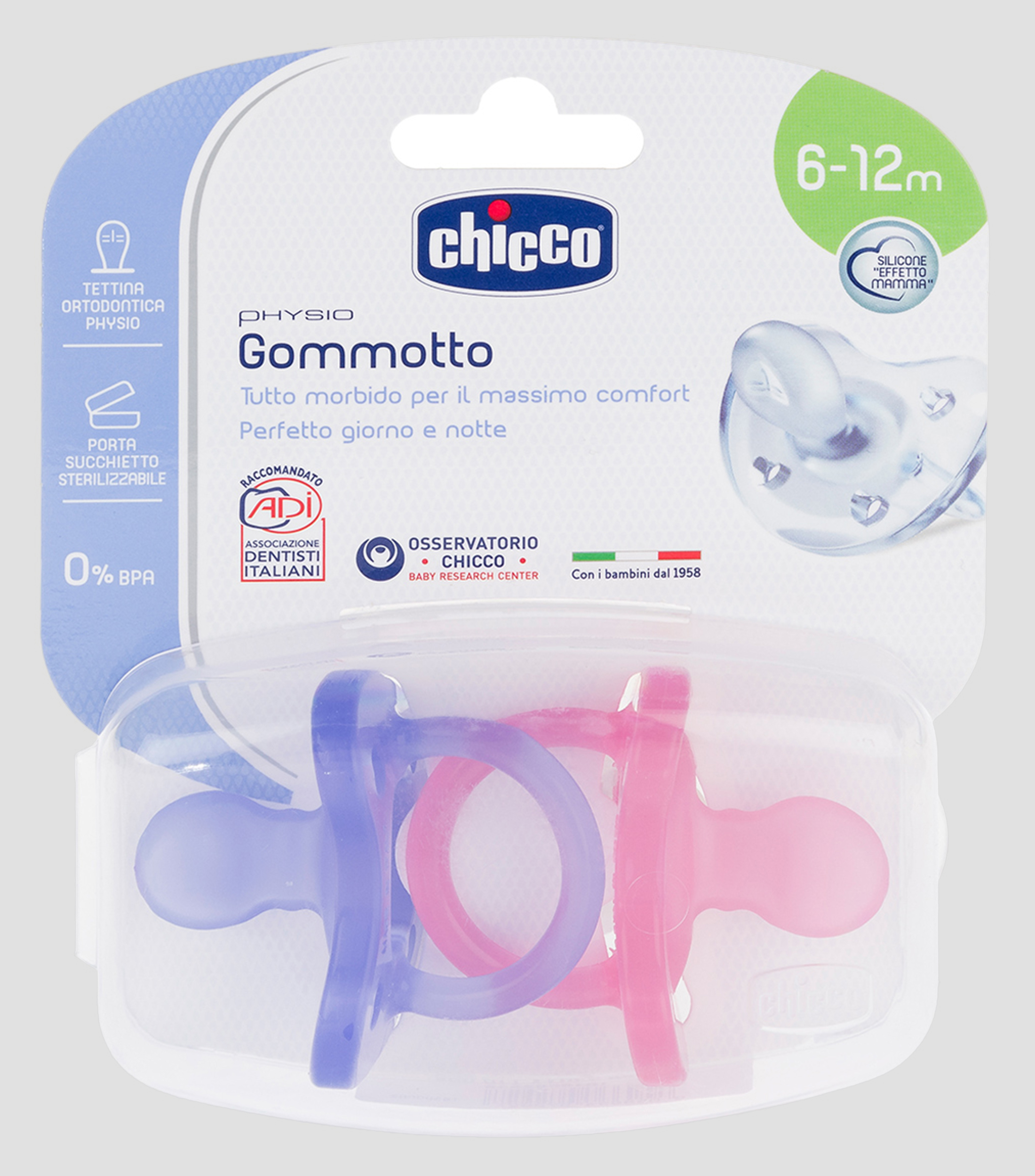 Set de Chupón rosa PhysioForma Soft 6 - 16 meses