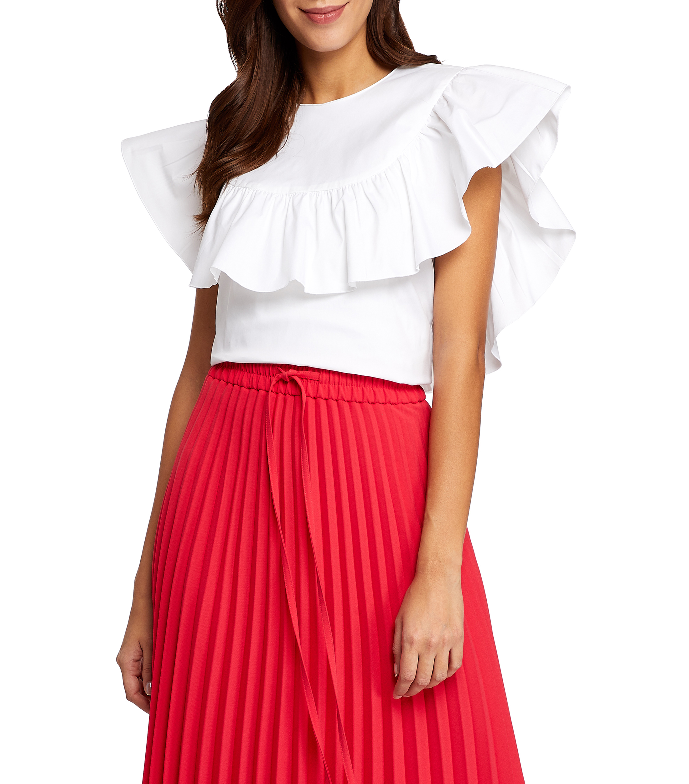 REDValentino Camisa con holán Mujer - El Palacio de Hierro