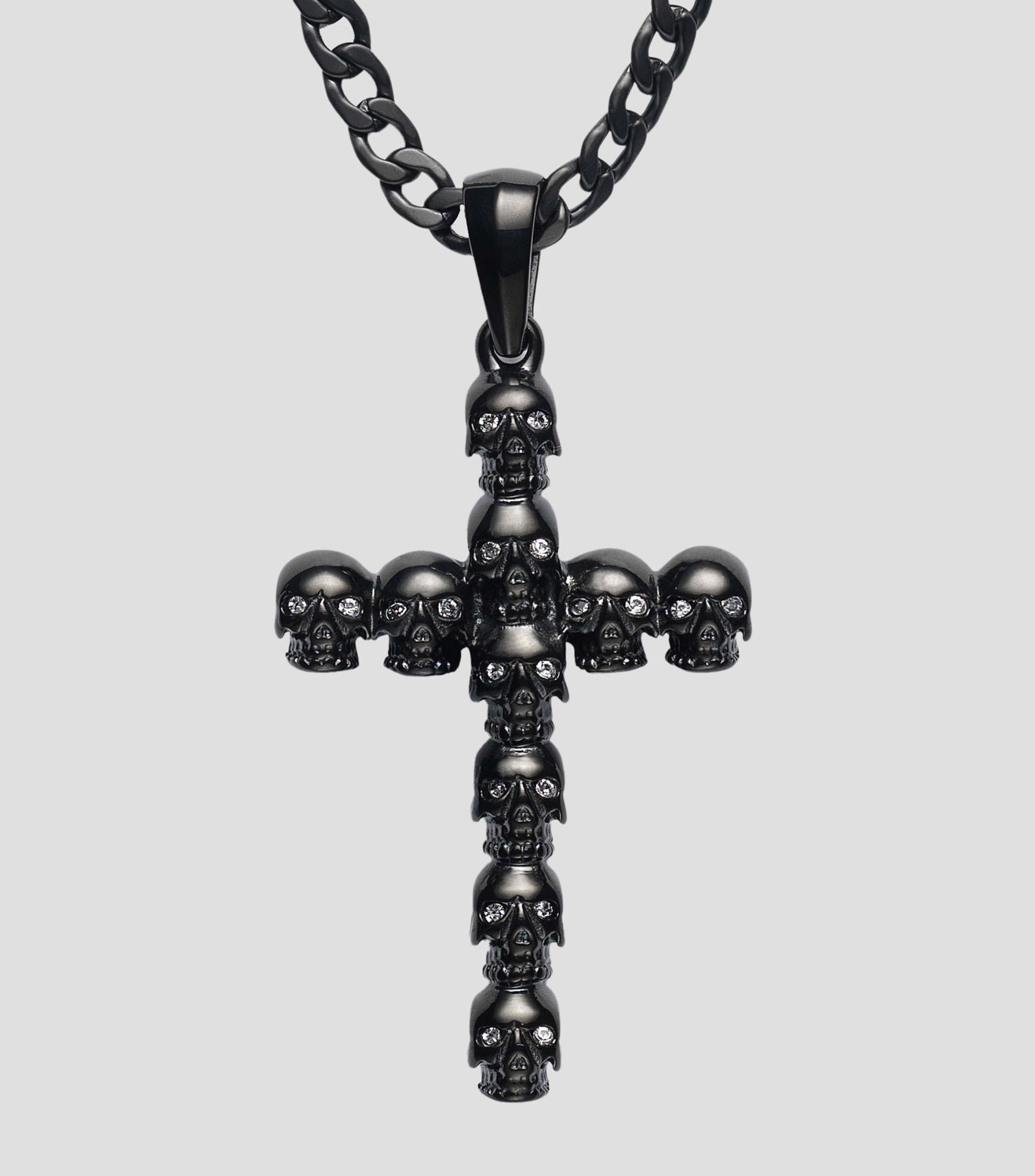 Collar con cruz Hombre