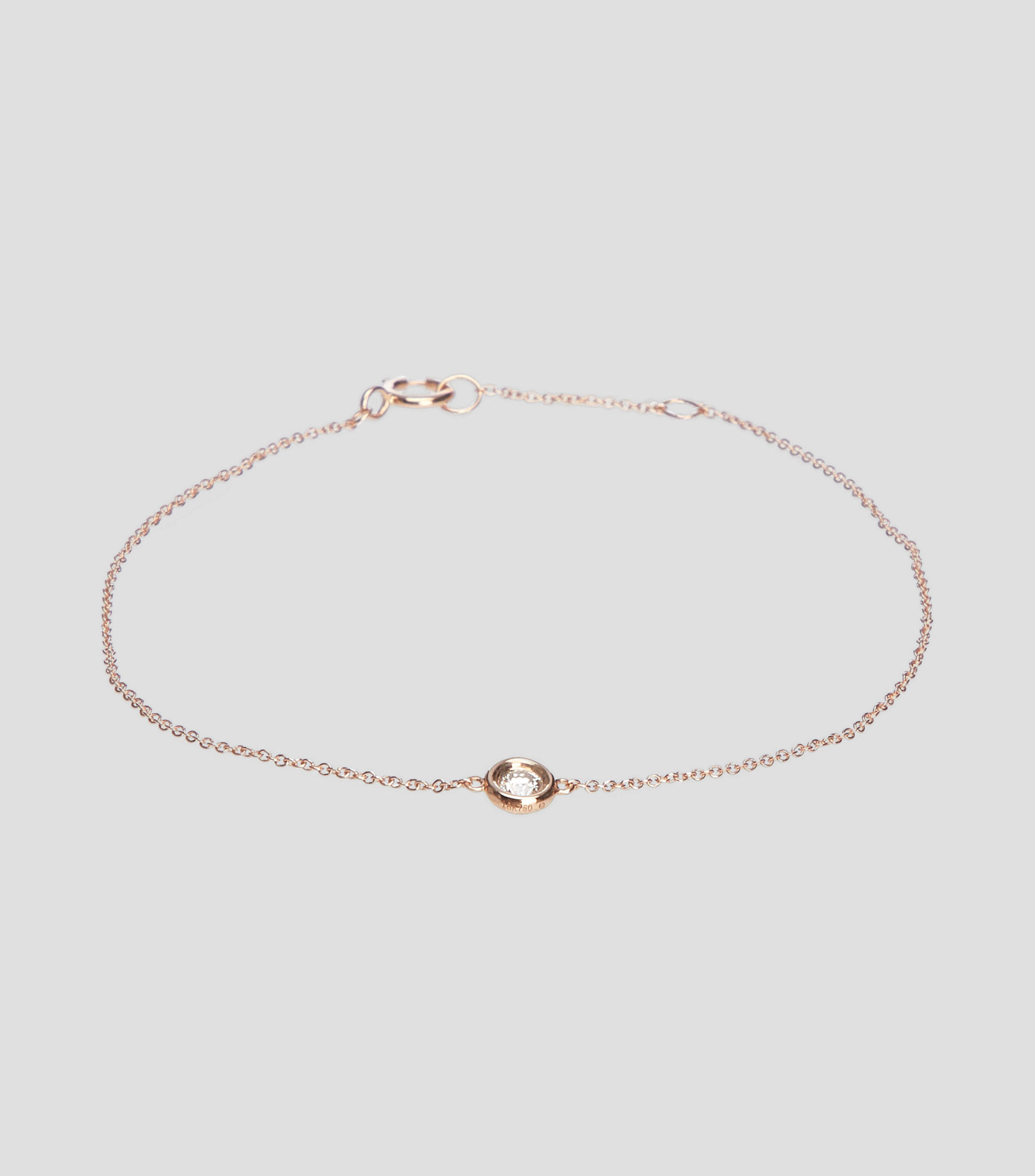 Pulsera en oro rosa de 18 Kts Mujer