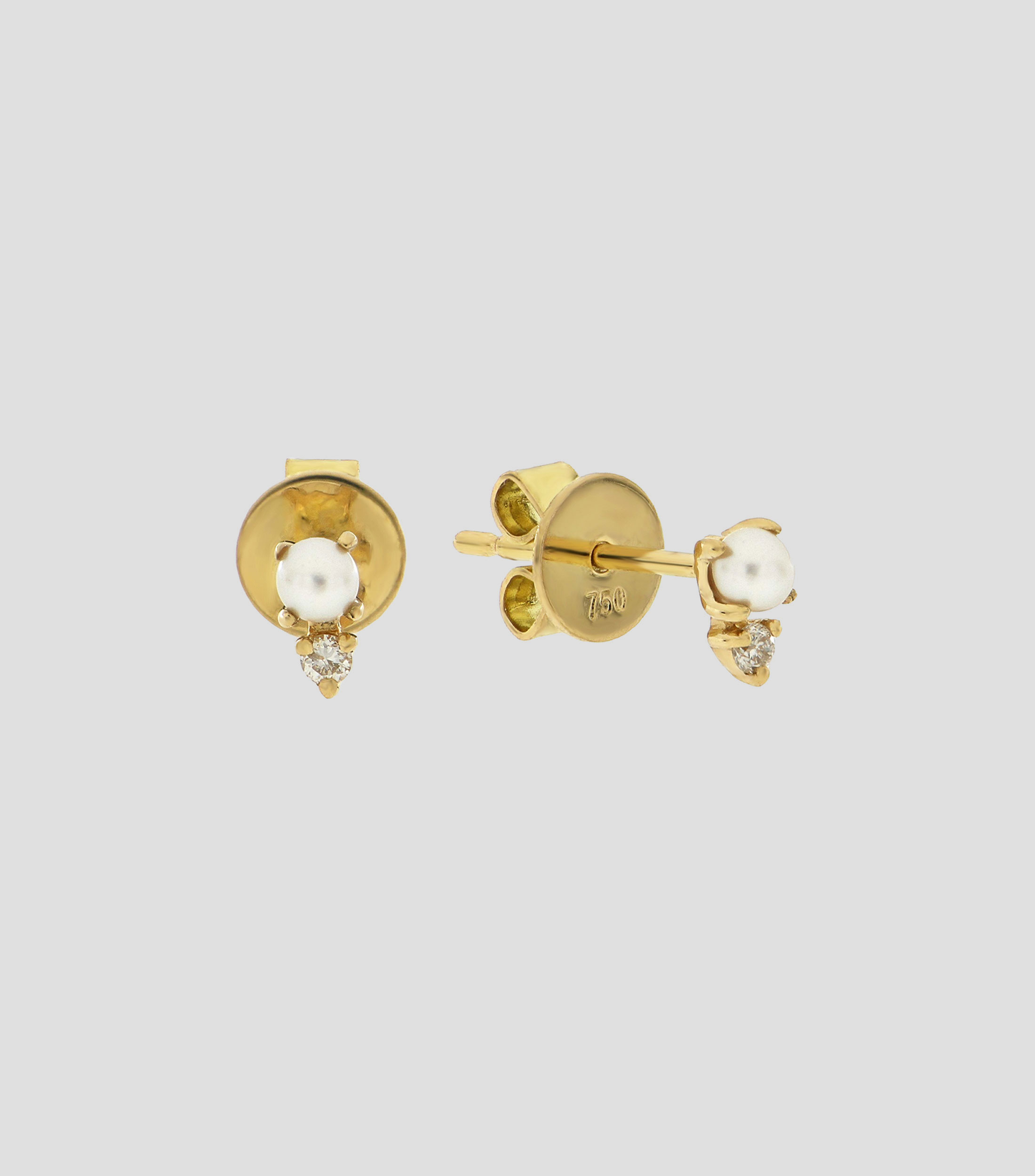 Broquel con Perla amp Diamante Mujer
