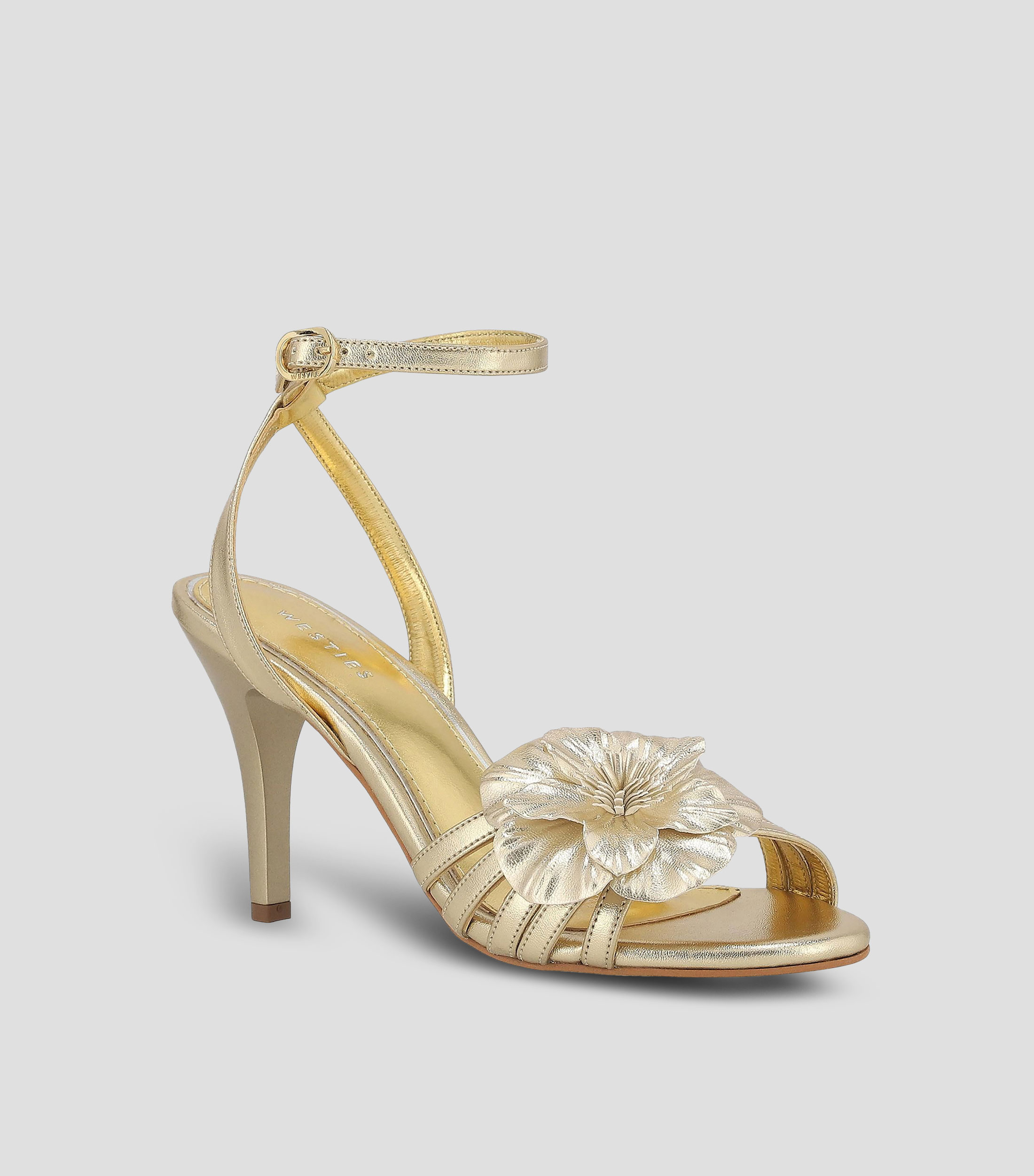 Sandalias con tacón alto de aguja Mujer