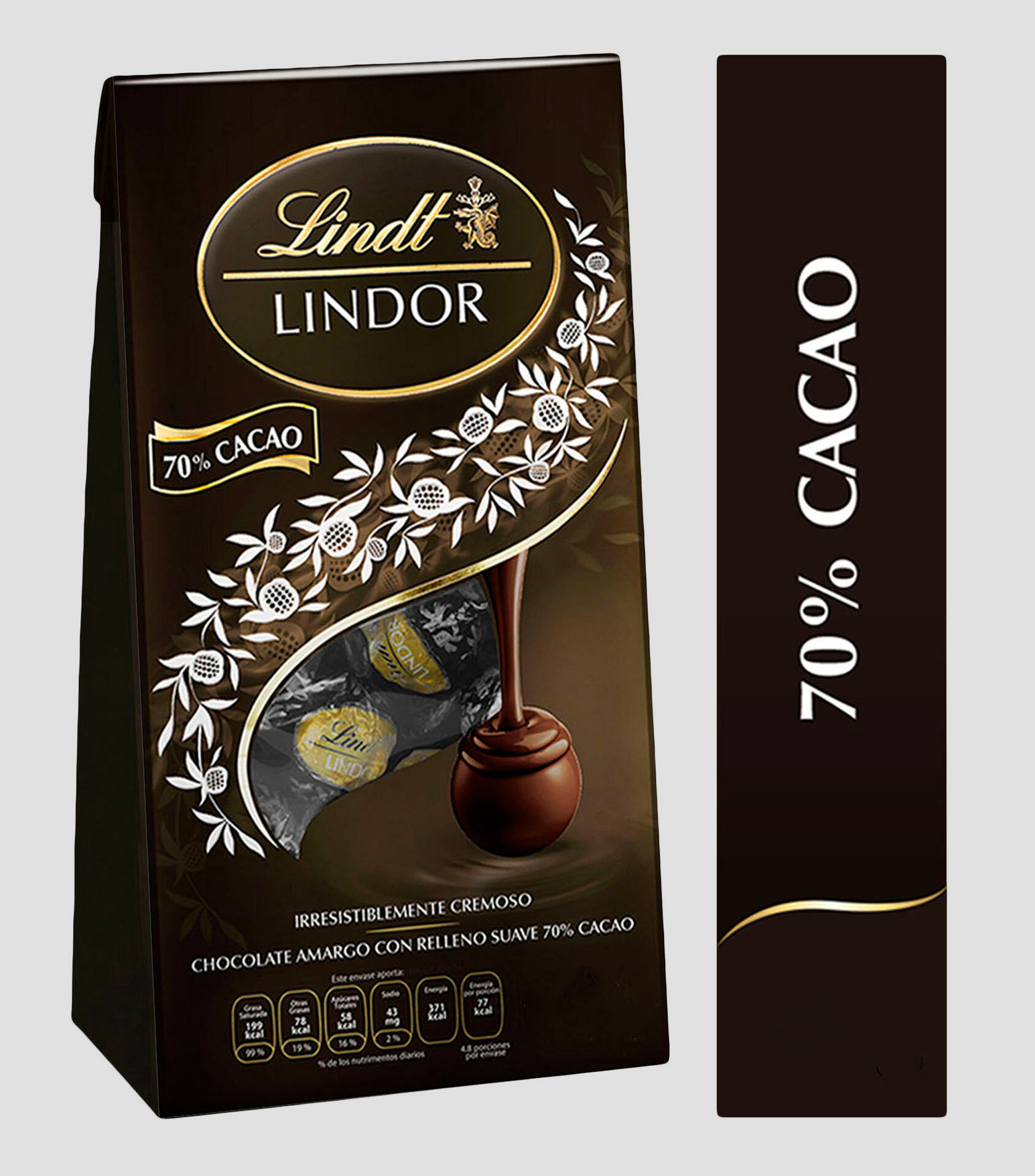Trufas de chocolate amargo 70 Cacao, 100 gr