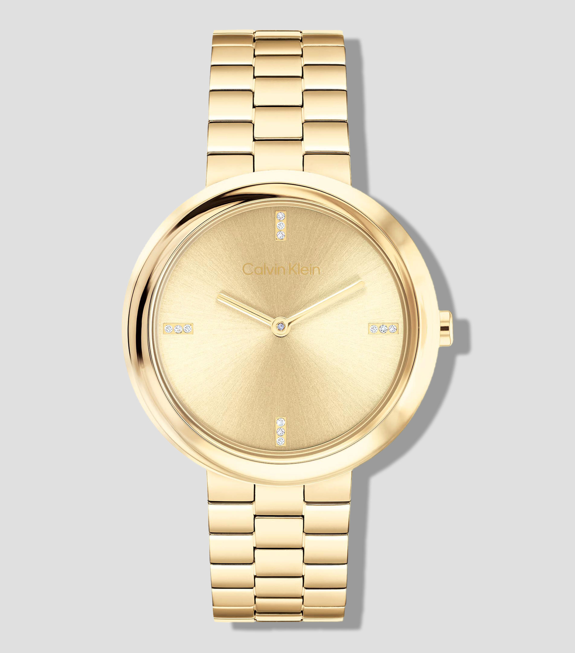 Reloj para Mujer Twisted Bezel, Casual, Dorado