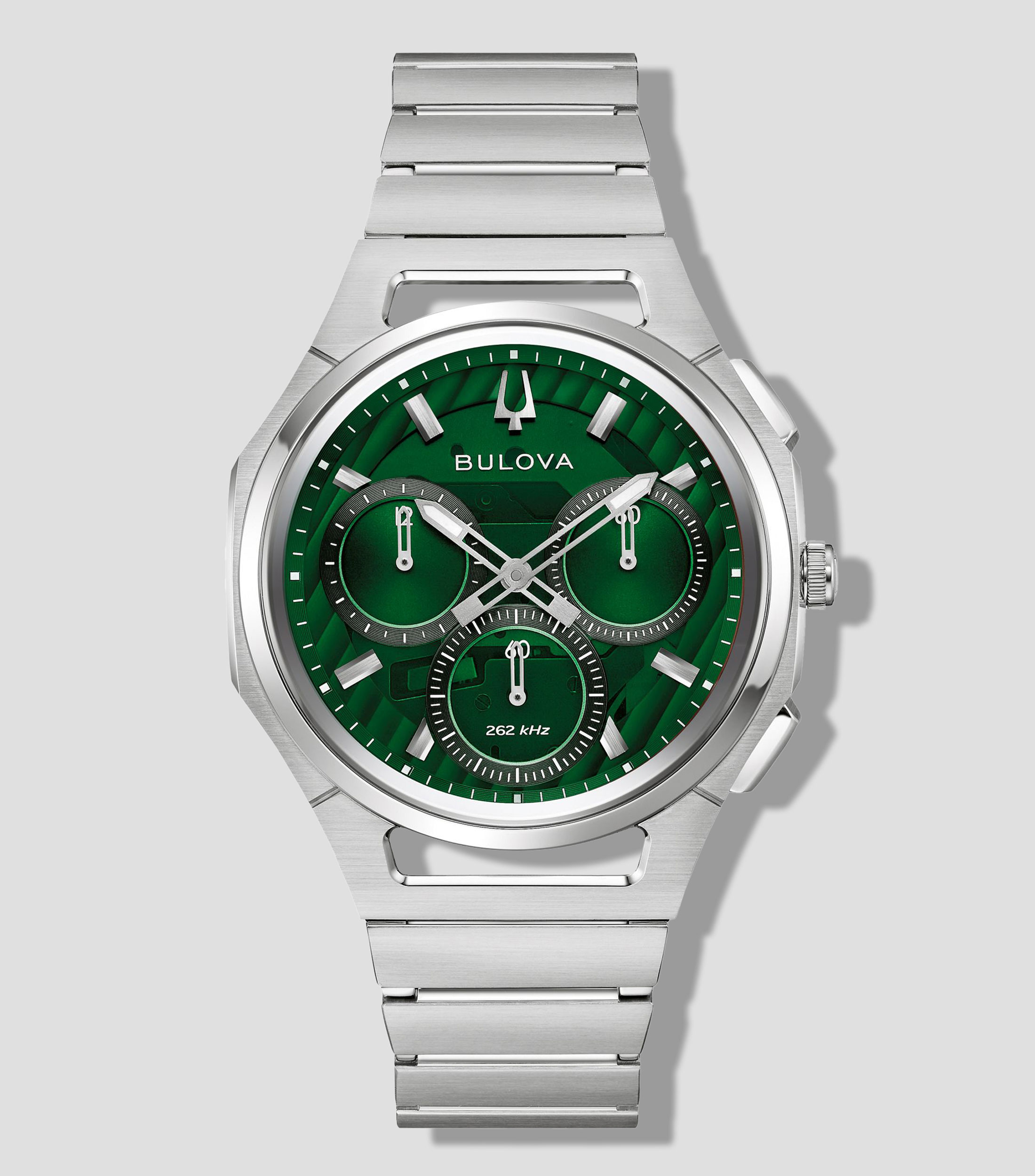 Reloj para hombre Curv Progressive Casual, Plateado