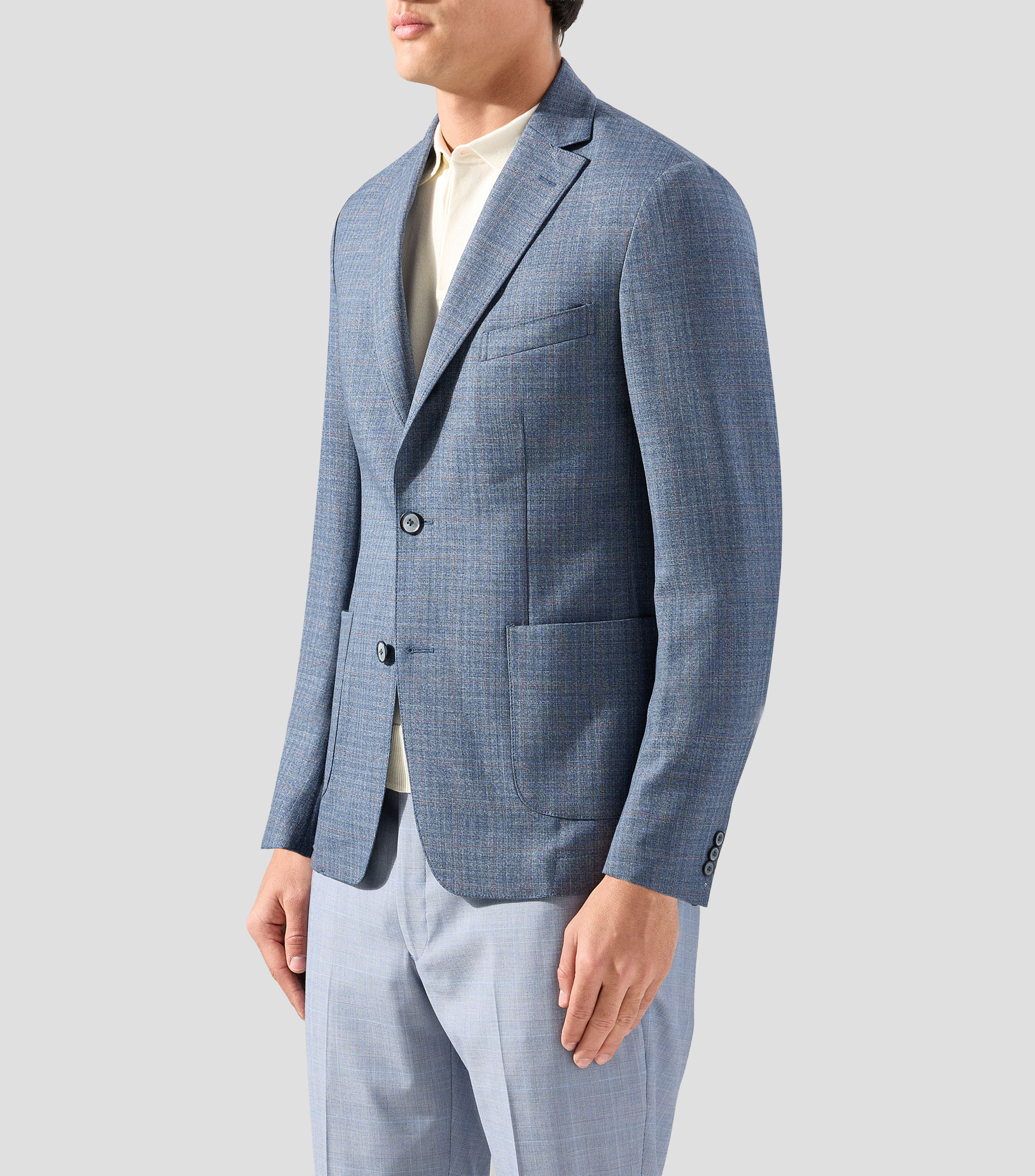 Saco de cuadros Hombre