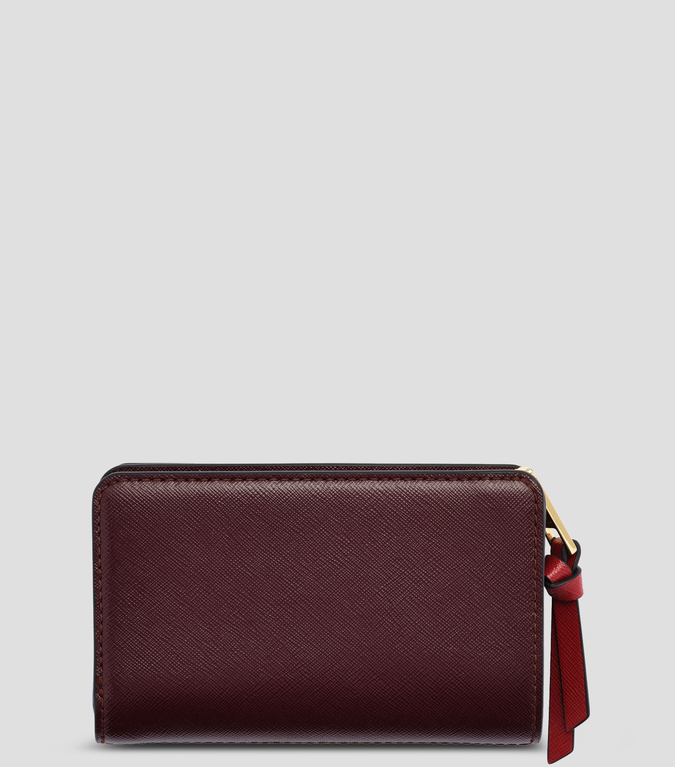 Cartera bifold en piel Snapshot liso Mujer