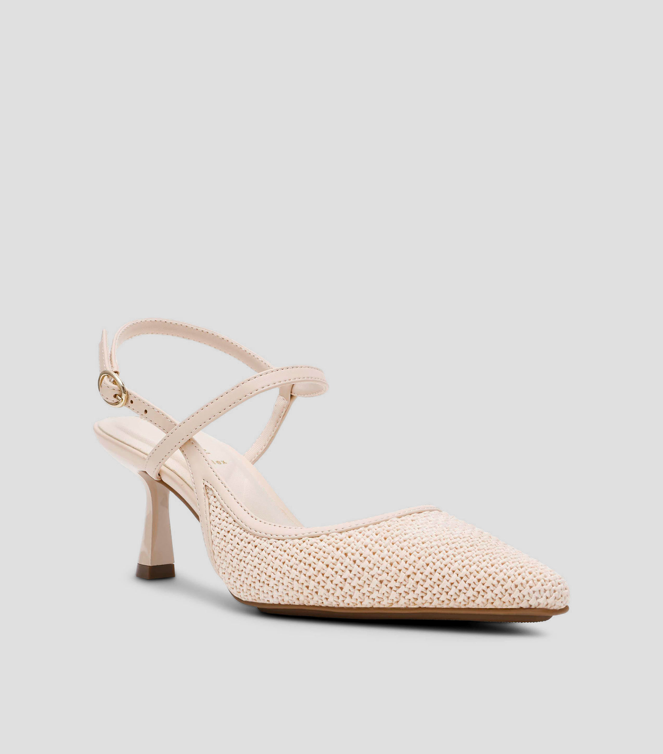 Zapatillas slingback con tacón delgado de 6 cm Mujer