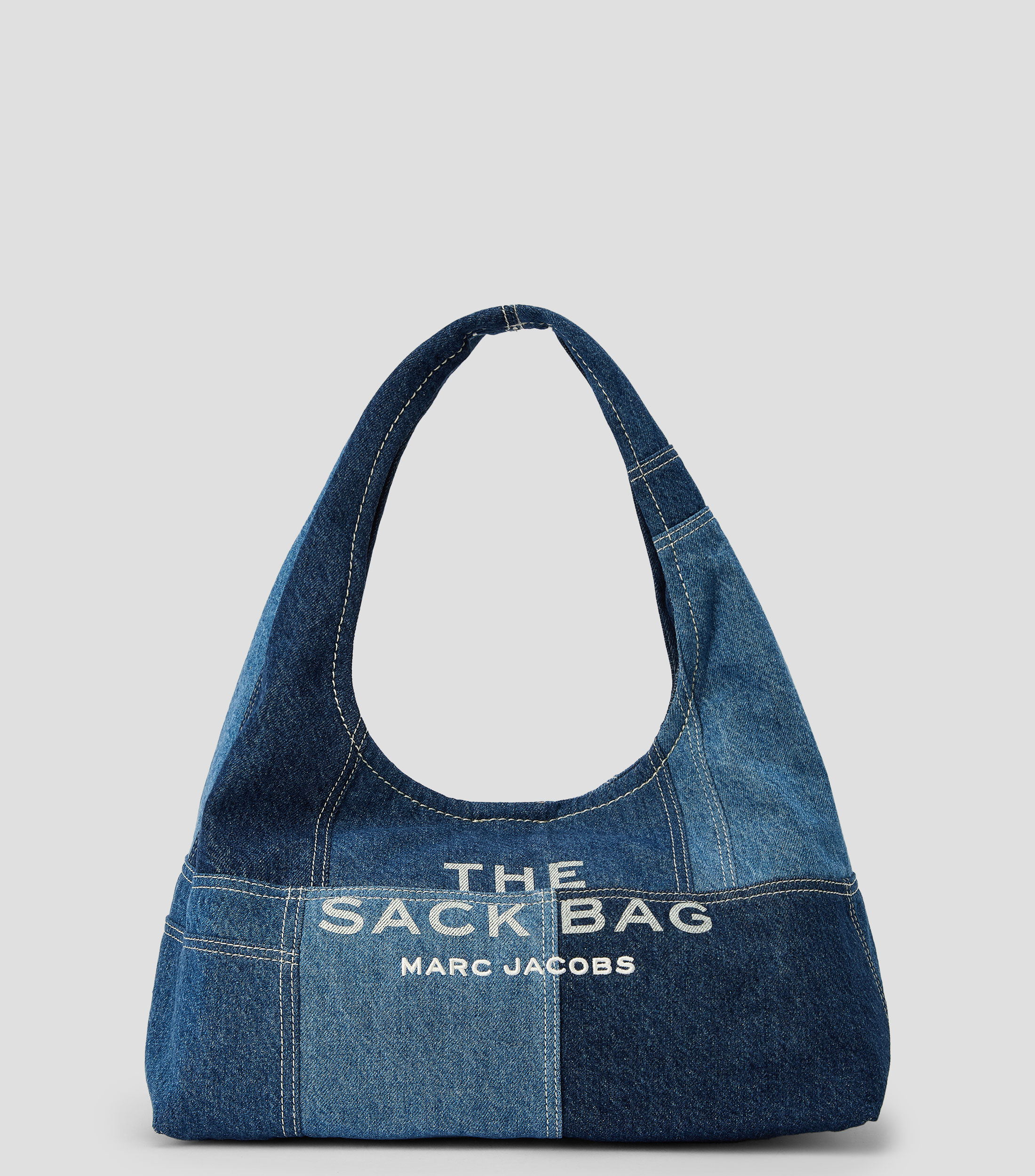 Bolsa shoulder azul The Sack estampada Mujer